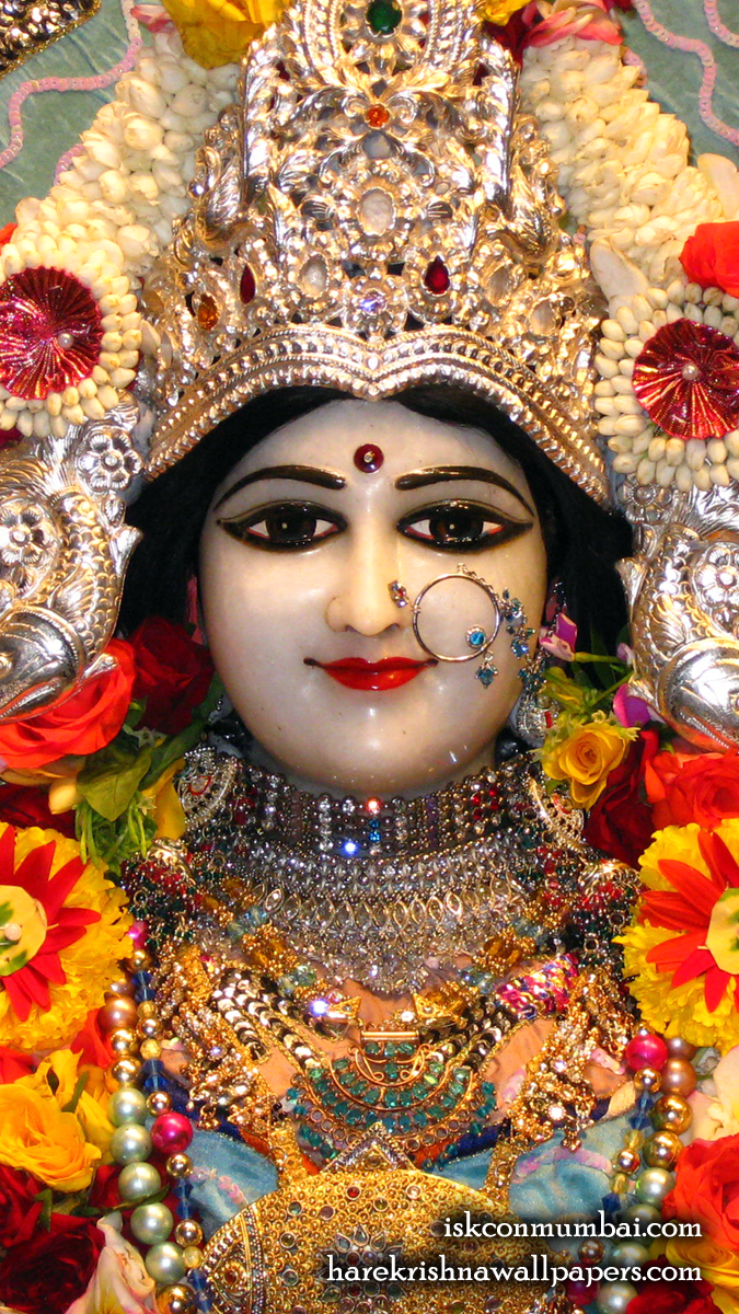 Sri Radha Face Wallpaper (001) Size 675x1200 Download