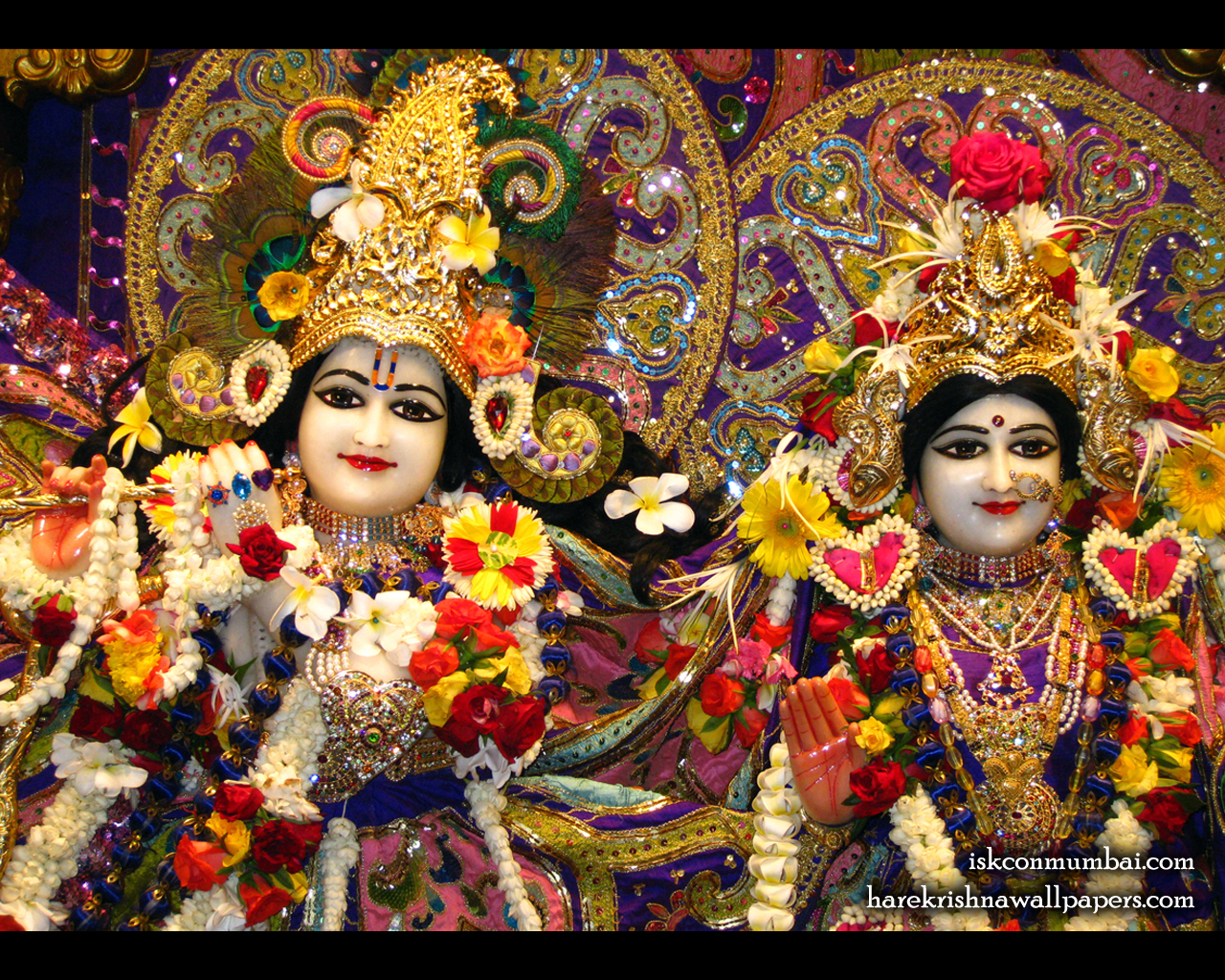 Sri Sri Radha Rasabihari Close up Wallpaper (001) Size 1280x1024 Download