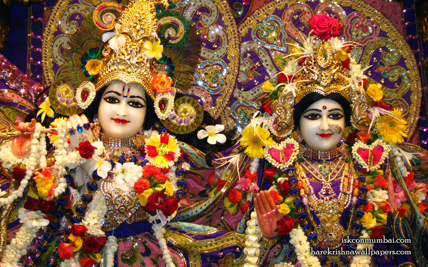 Sri Sri Radha Rasabihari Close up Wallpaper (001) Size 1440x900 Download