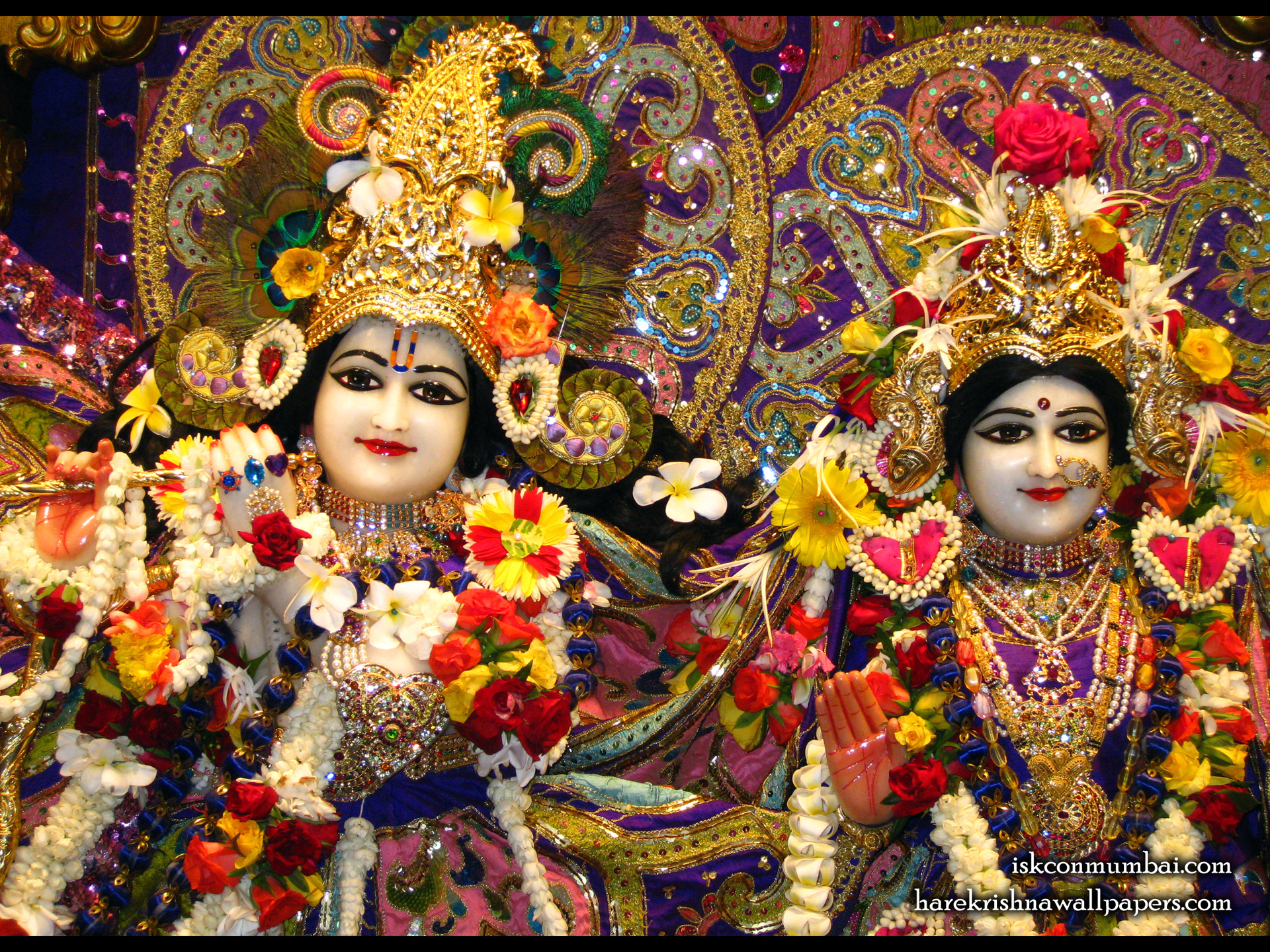 Sri Sri Radha Rasabihari Close up Wallpaper (001) Size 1920x1440 Download