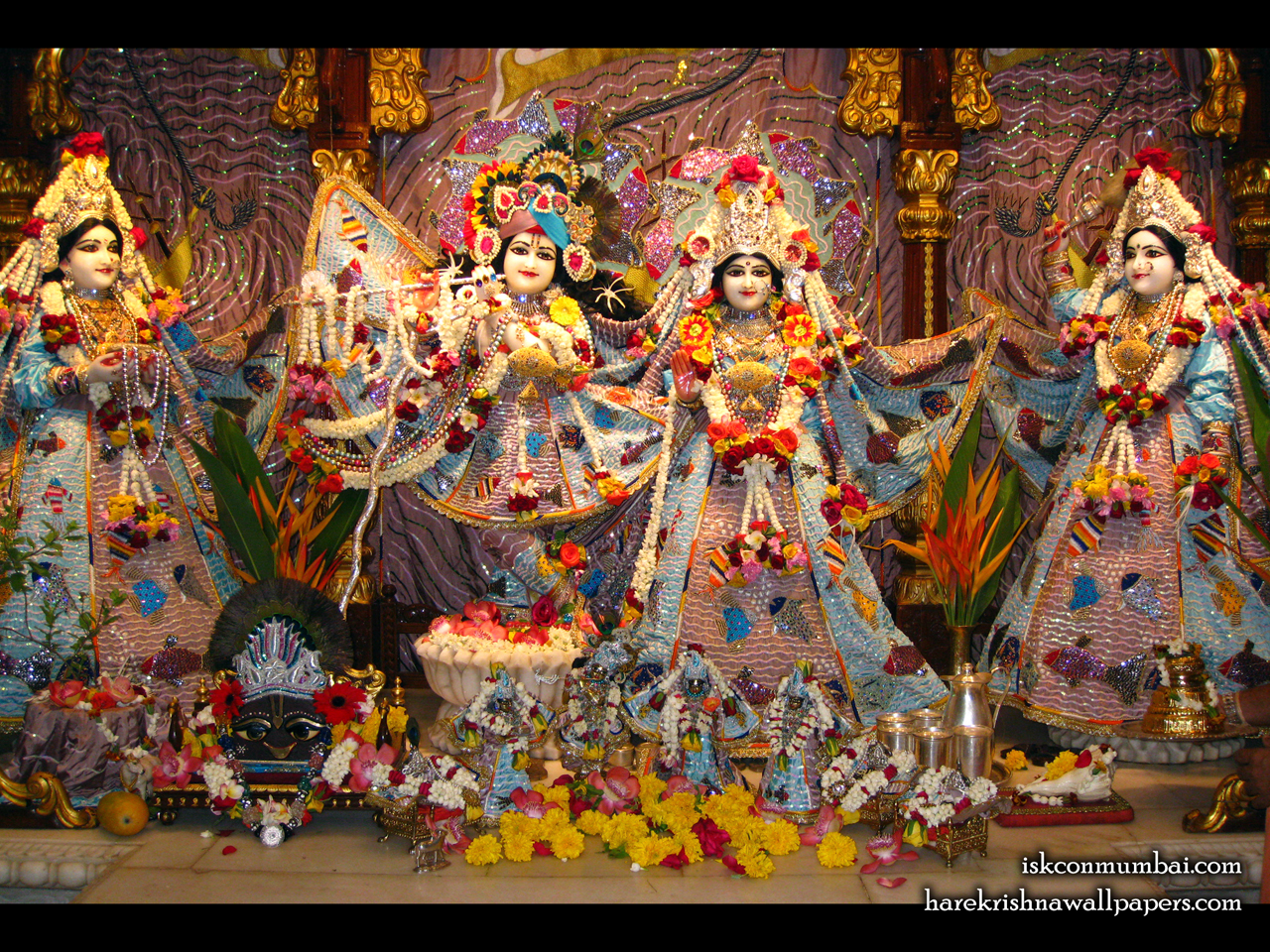Sri Sri Radha Rasabihari Lalita Vishakha Wallpaper (001) Size 1280x960 Download