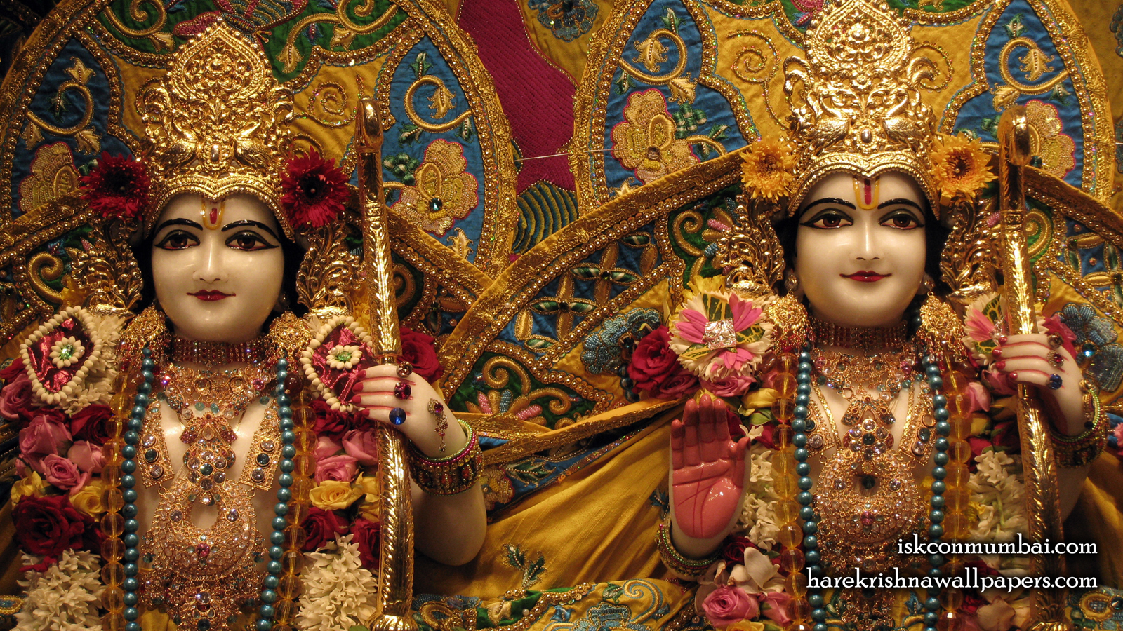 Sri Sri Rama Laxman Close up Wallpaper (001) Size 1600x900 Download