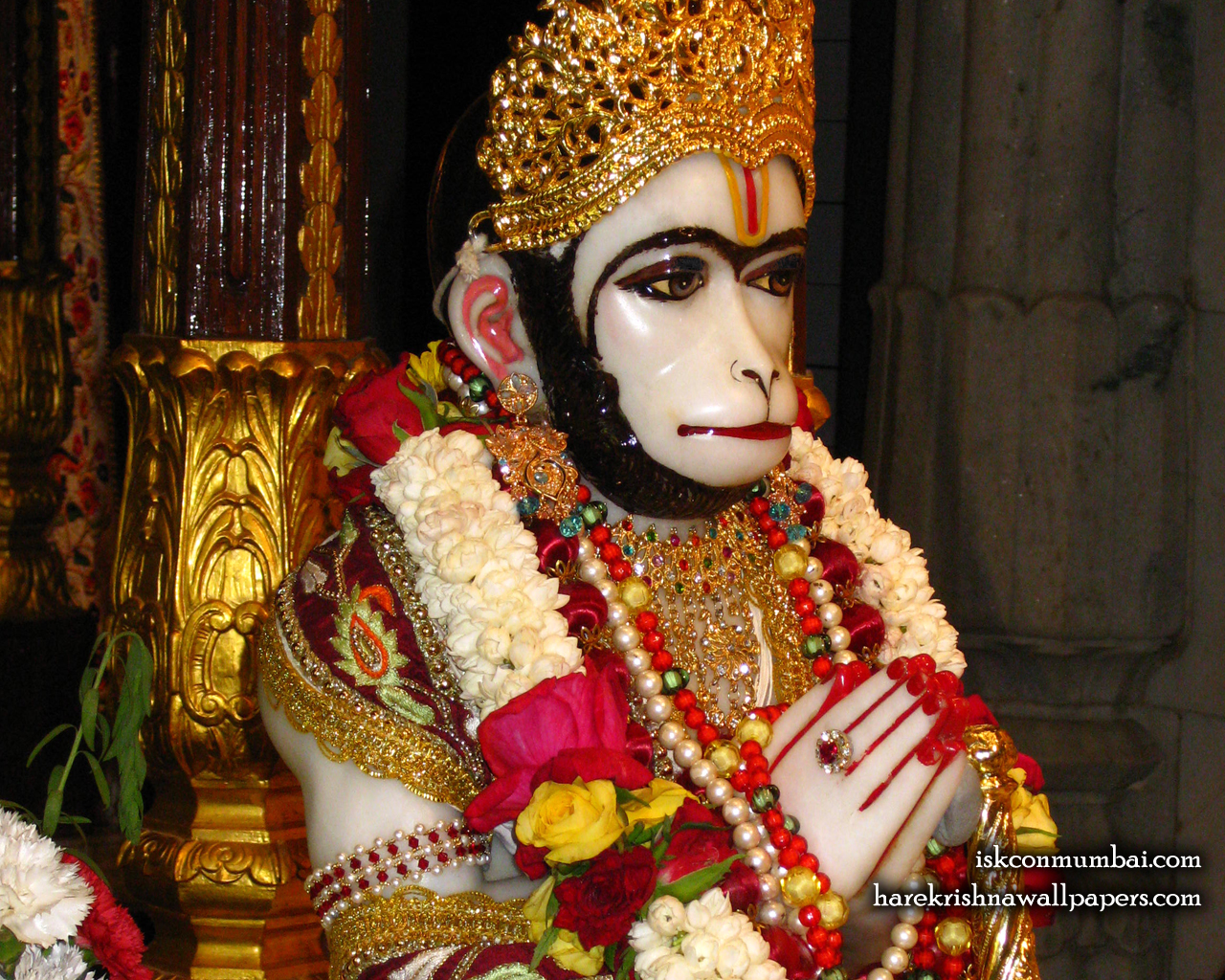 Sri Hanuman Face Wallpaper (002) Size 1280x1024 Download
