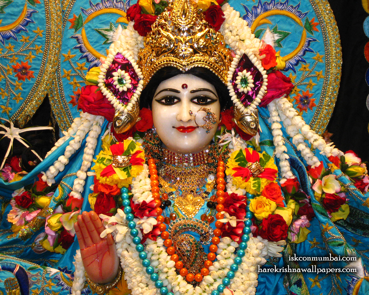 Sri Radha Face Wallpaper (002) Size 1280x1024 Download