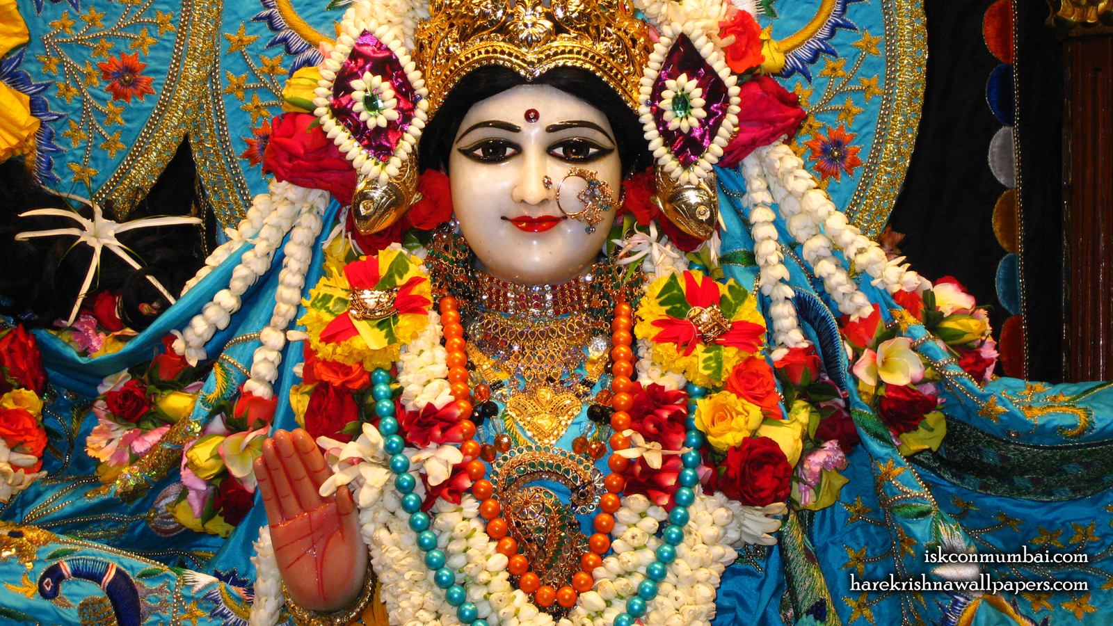 Sri Radha Face Wallpaper (002) Size 1600x900 Download