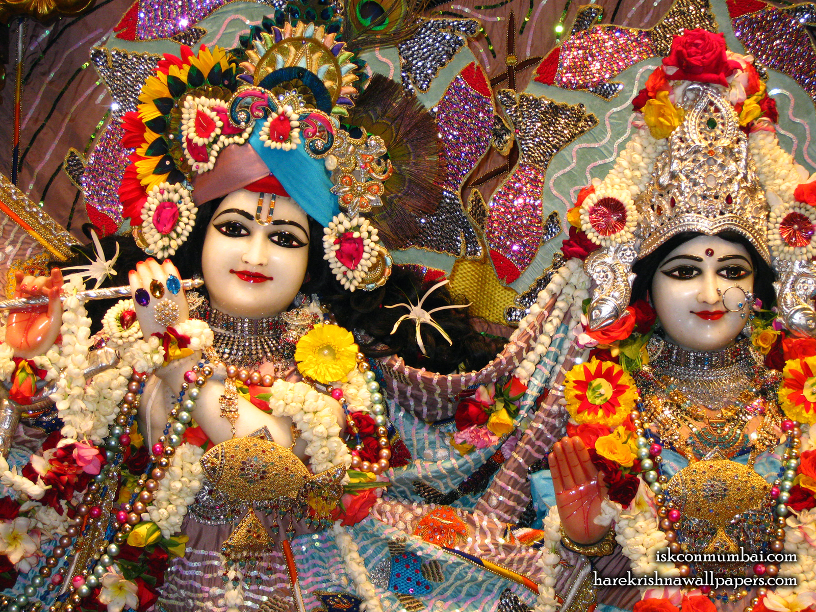 Sri Sri Radha Rasabihari Close up Wallpaper (002) Size1600x1200 Download