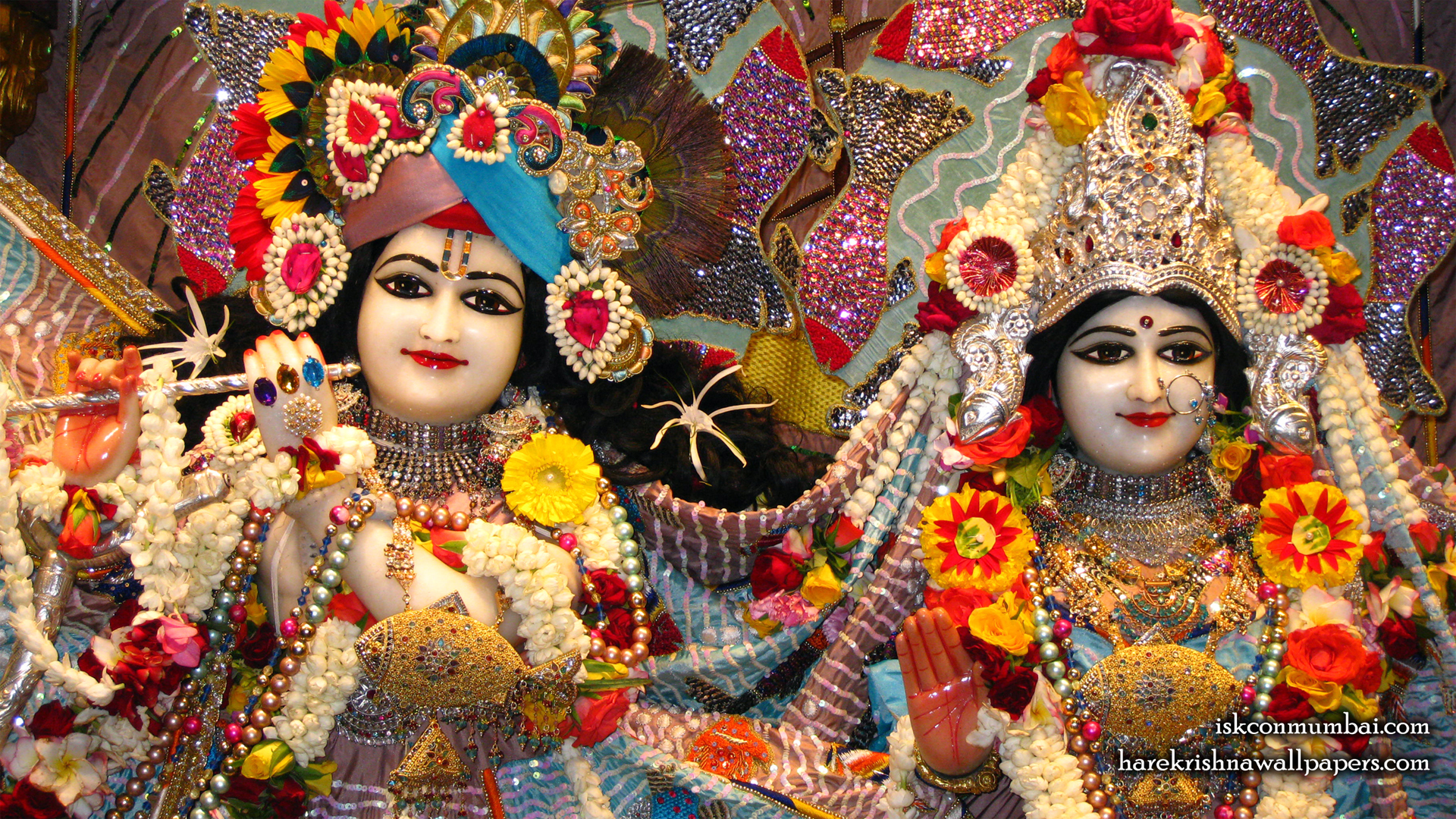 Sri Sri Radha Rasabihari Close up Wallpaper (002) Size 1920x1080 Download