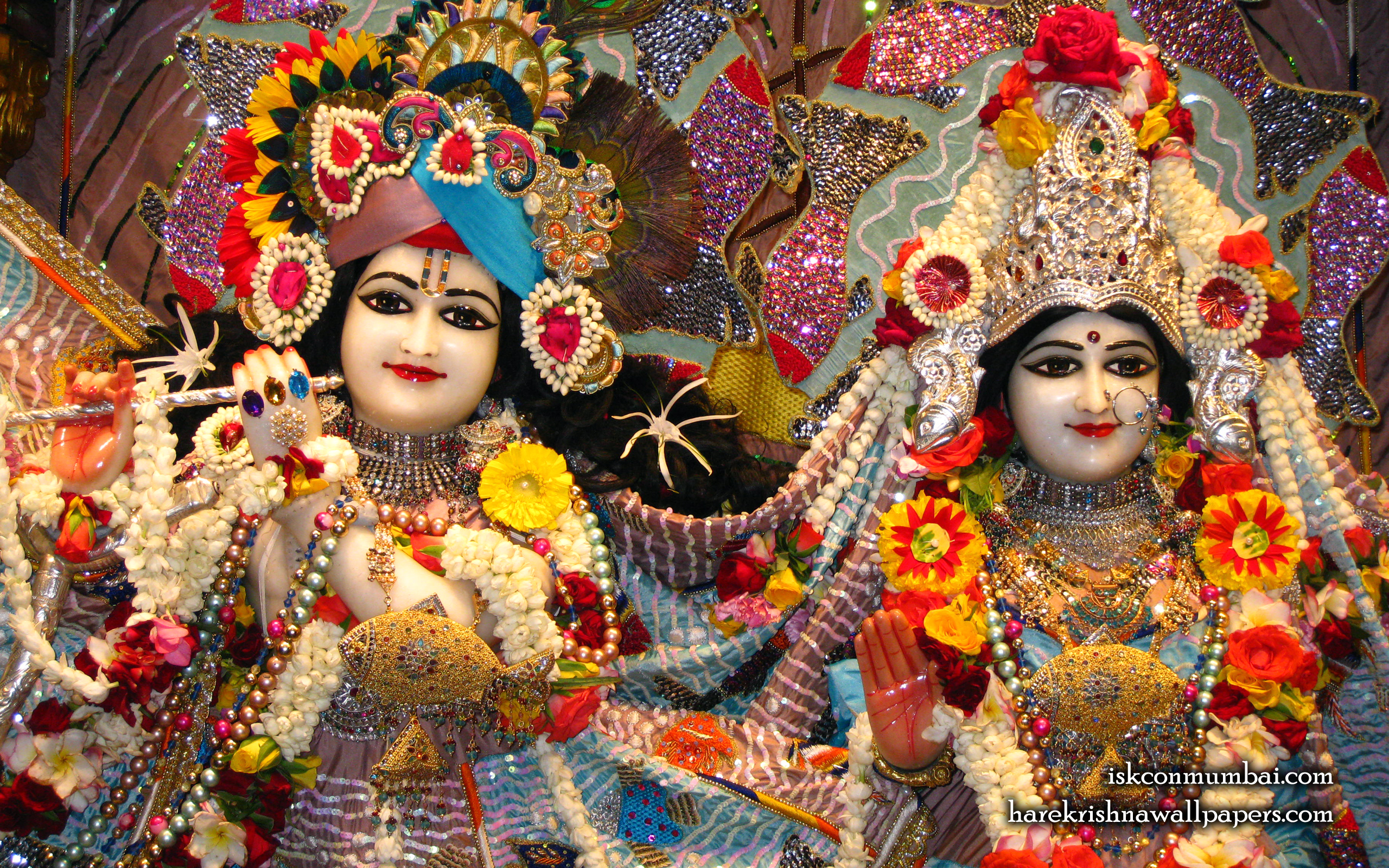 Sri Sri Radha Rasabihari Close up Wallpaper (002) Size 2560x1600 Download