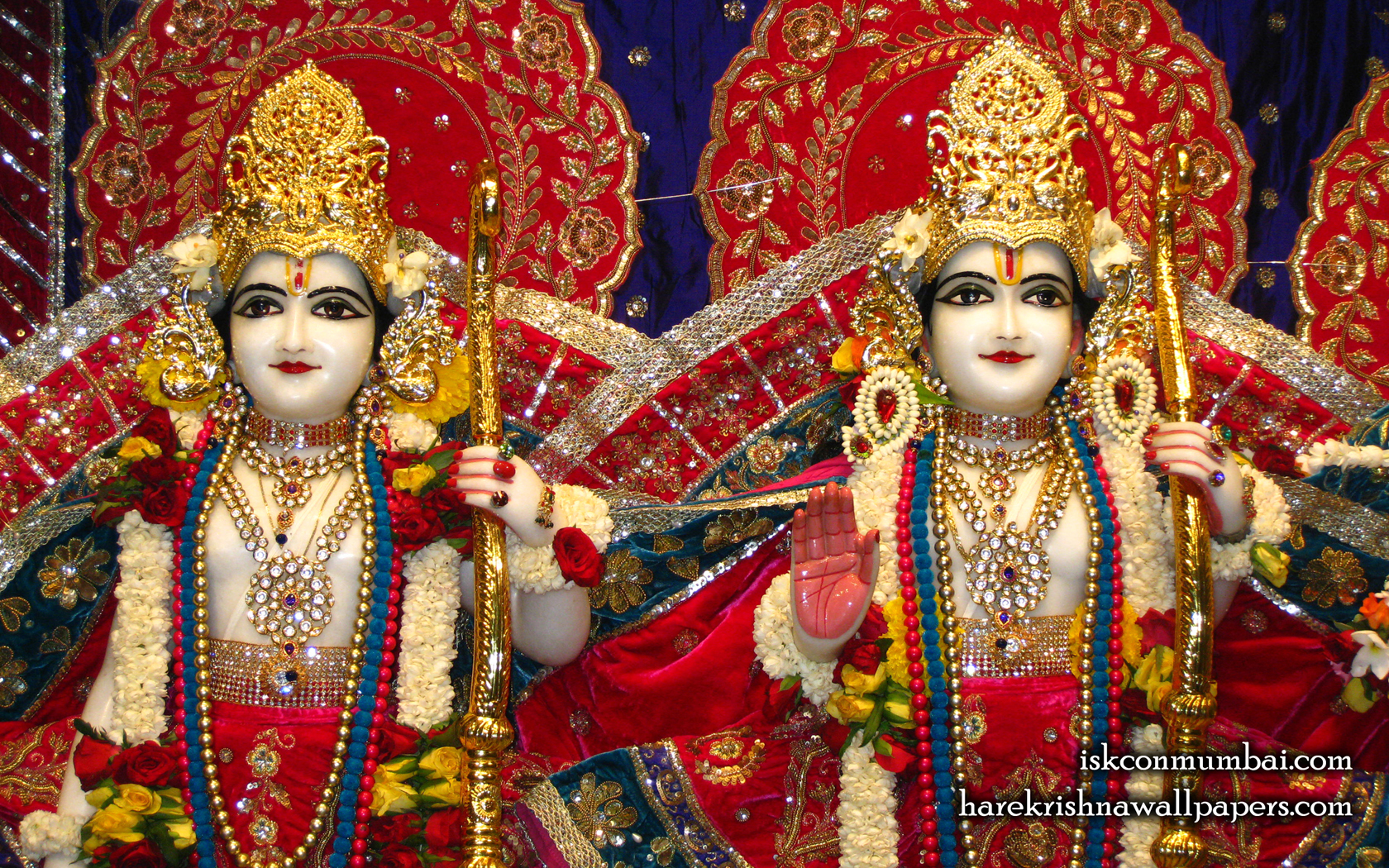 Sri Sri Rama Laxman Close up Wallpaper (002) Size 1680x1050 Download