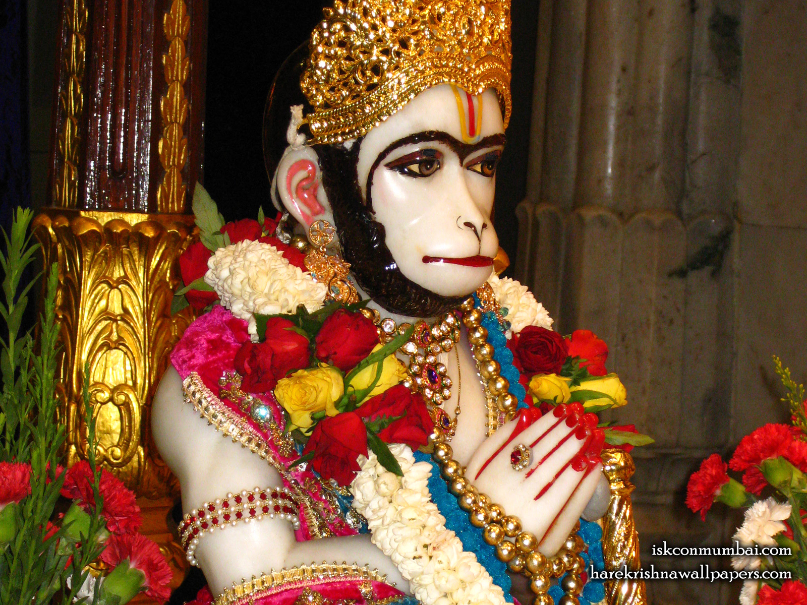 Sri Hanuman Face Wallpaper (003) Size1600x1200 Download