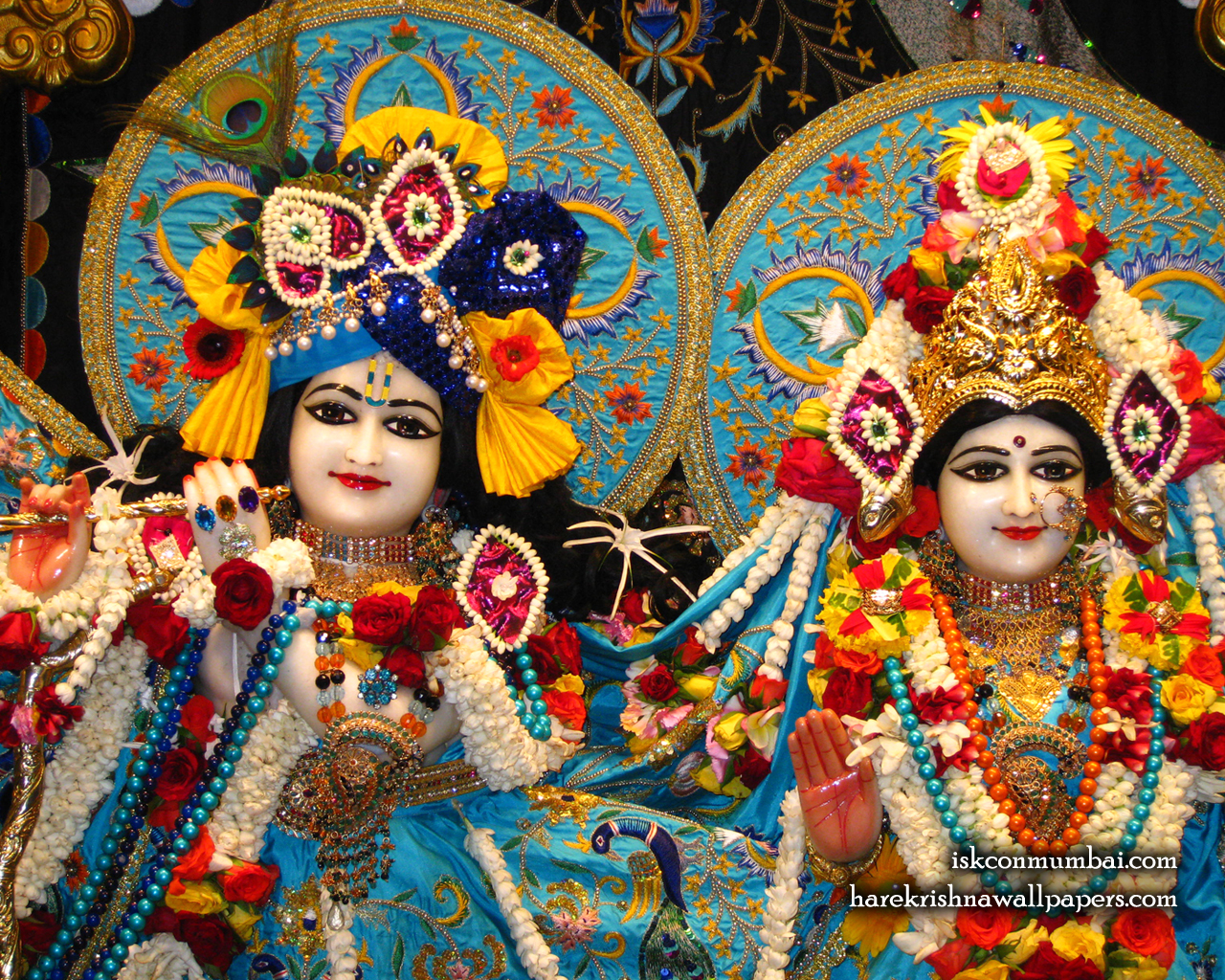 Sri Sri Radha Rasabihari Close up Wallpaper (003) Size 1280x1024 Download