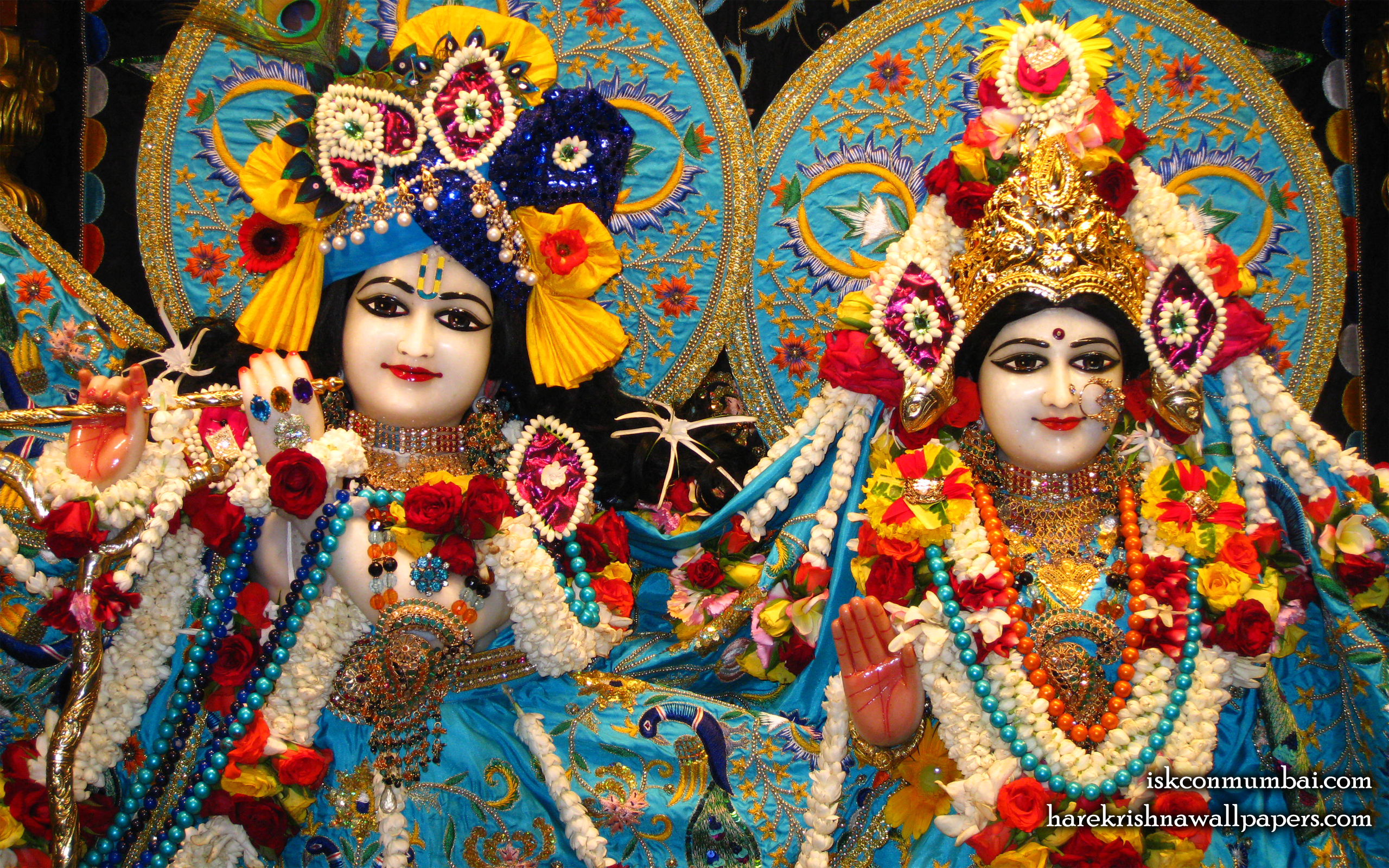 Sri Sri Radha Rasabihari Close up Wallpaper (003) Size 2560x1600 Download