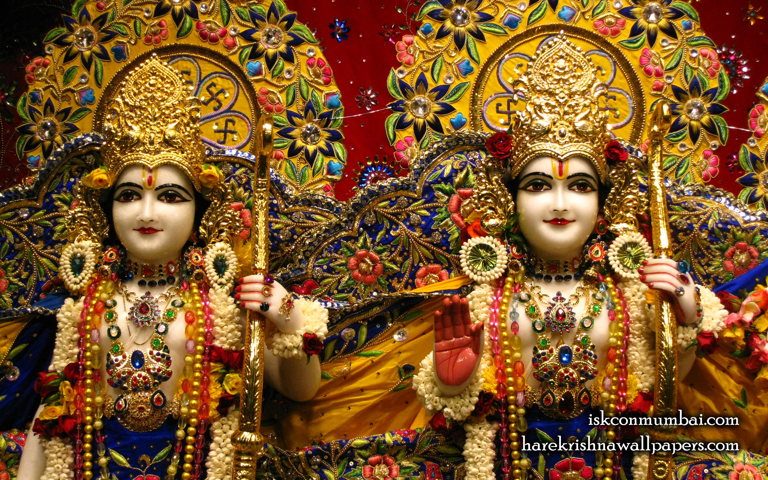 Sri Sri Rama Laxman Close up Wallpaper (003) Size 2560x1600 Download