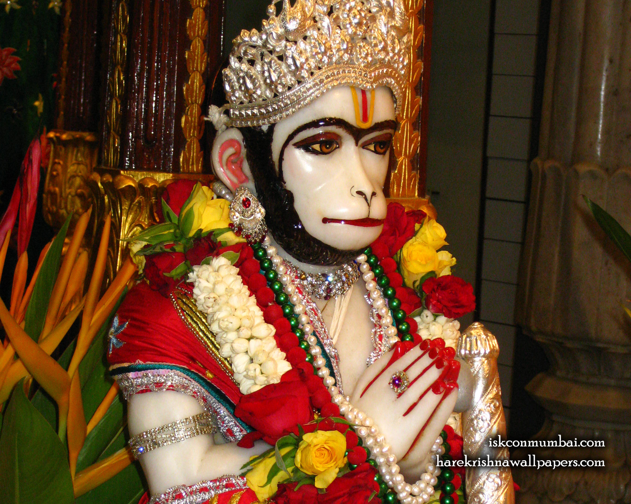 Sri Hanuman Face Wallpaper (004) Size 1280x1024 Download