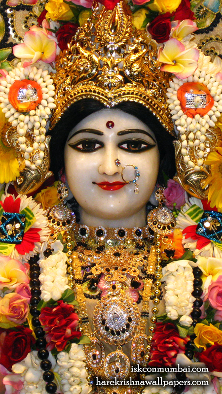 Sri Radha Face Wallpaper (004) Size 450x800 Download