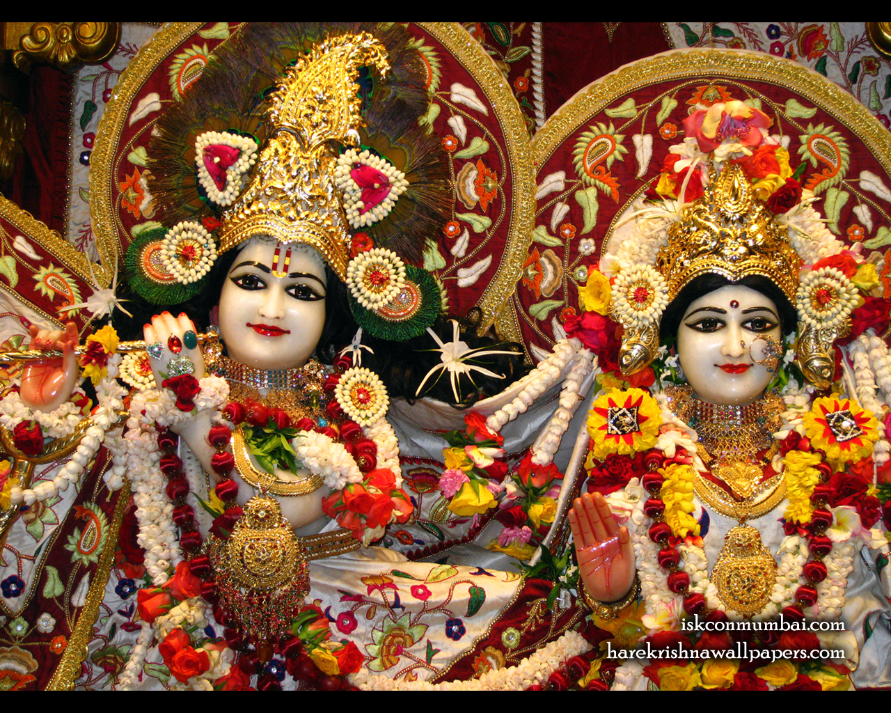 Sri Sri Radha Rasabihari Close up Wallpaper (004) Size 1280x1024 Download