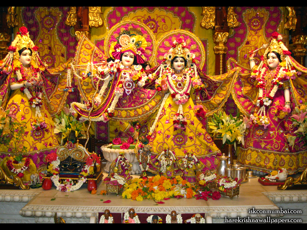 Sri Sri Radha Rasabihari Lalita Vishakha Wallpaper (004) Size 1024x768 Download