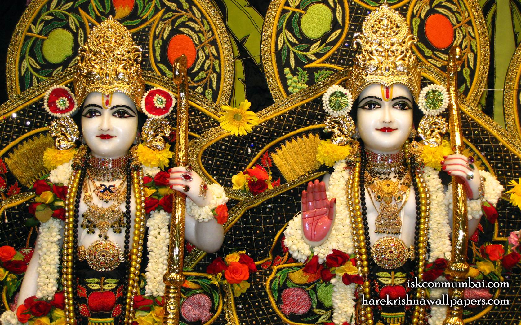 Sri Sri Rama Laxman Close up Wallpaper (004) Size 1680x1050 Download