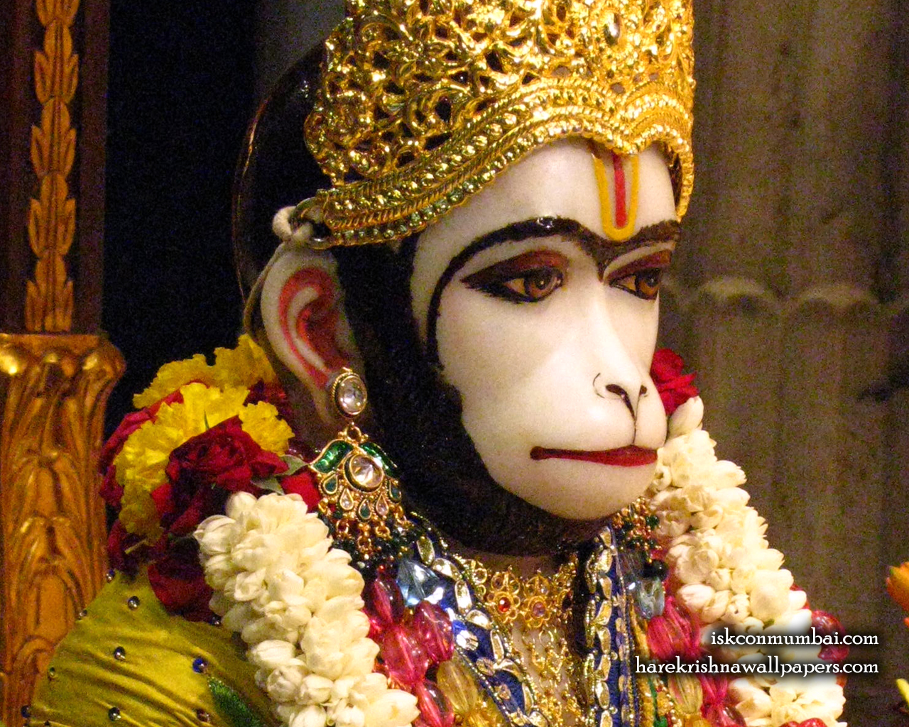 Sri Hanuman Face Wallpaper (005) Size 1280x1024 Download
