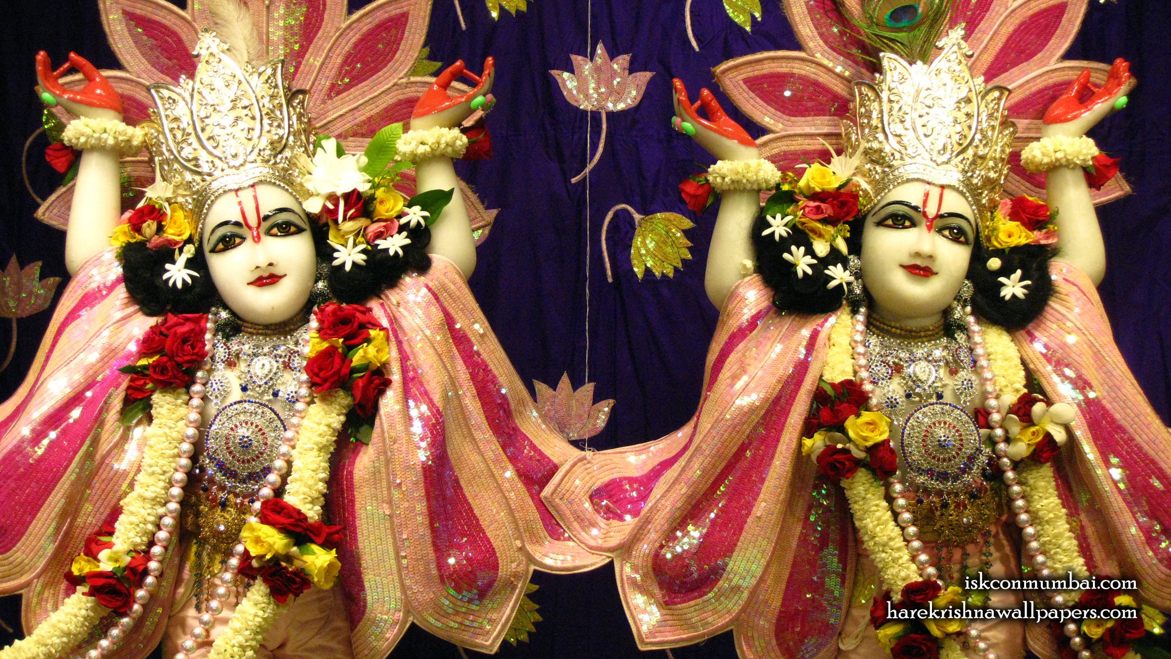 Sri Sri Gaura Nitai Close up Wallpaper (005) Size 2400x1350 Download