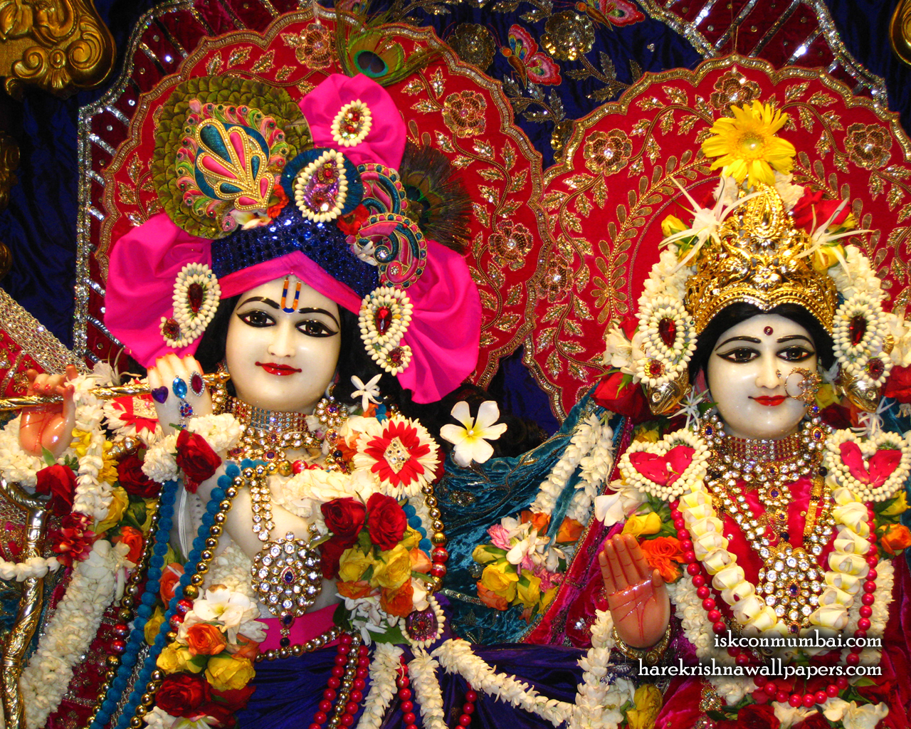 Sri Sri Radha Rasabihari Close up Wallpaper (005) Size 1280x1024 Download