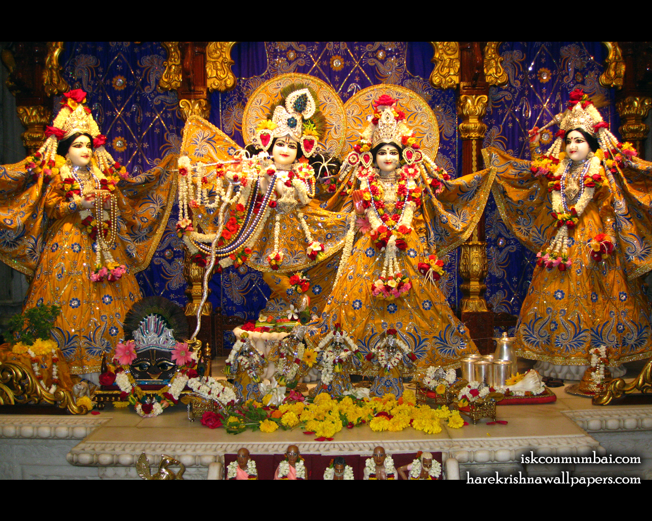 Sri Sri Radha Rasabihari Lalita Vishakha Wallpaper (005) Size 1280x1024 Download