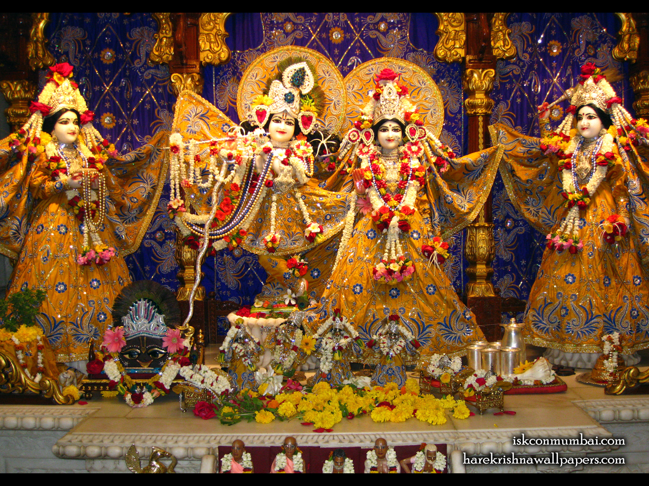 Sri Sri Radha Rasabihari Lalita Vishakha Wallpaper (005) Size 1280x960 Download