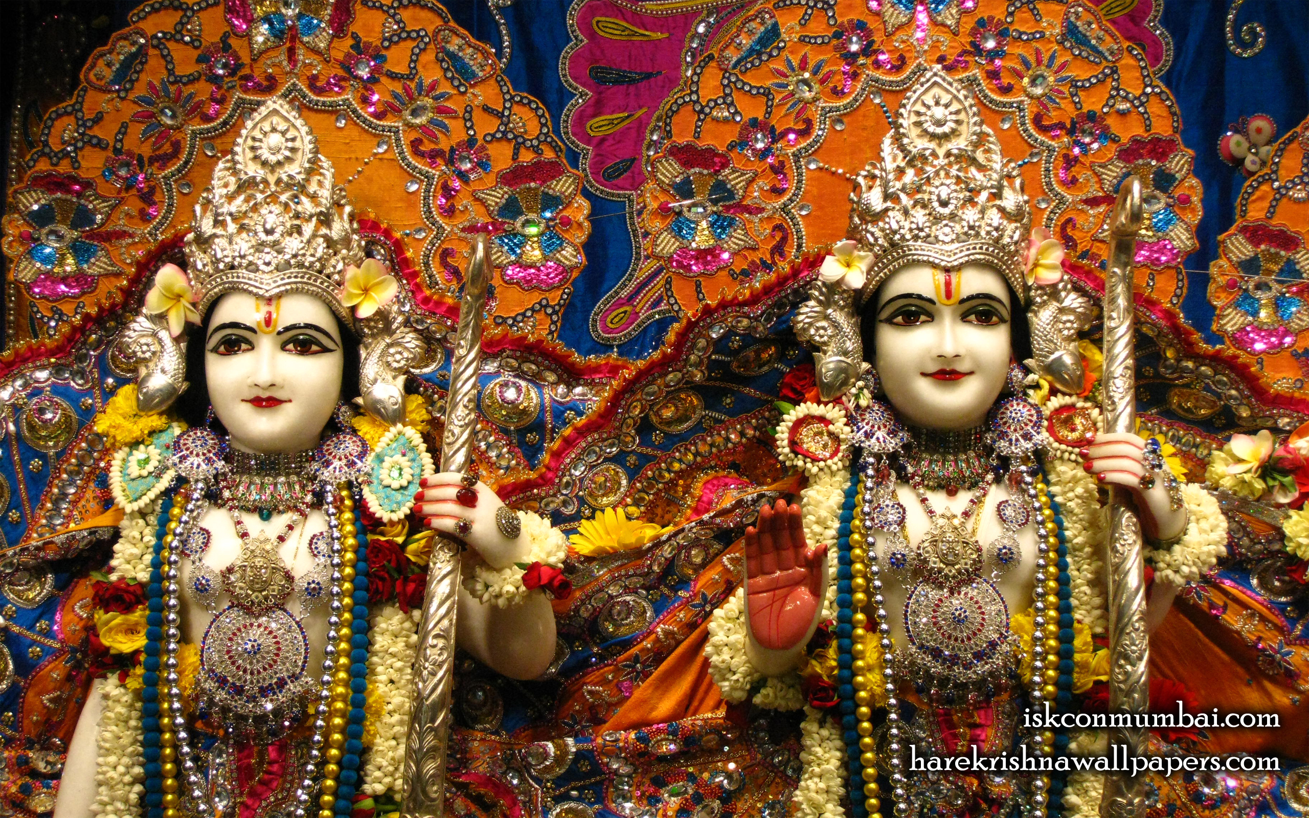 Sri Sri Rama Laxman Close up Wallpaper (005) Size 2560x1600 Download
