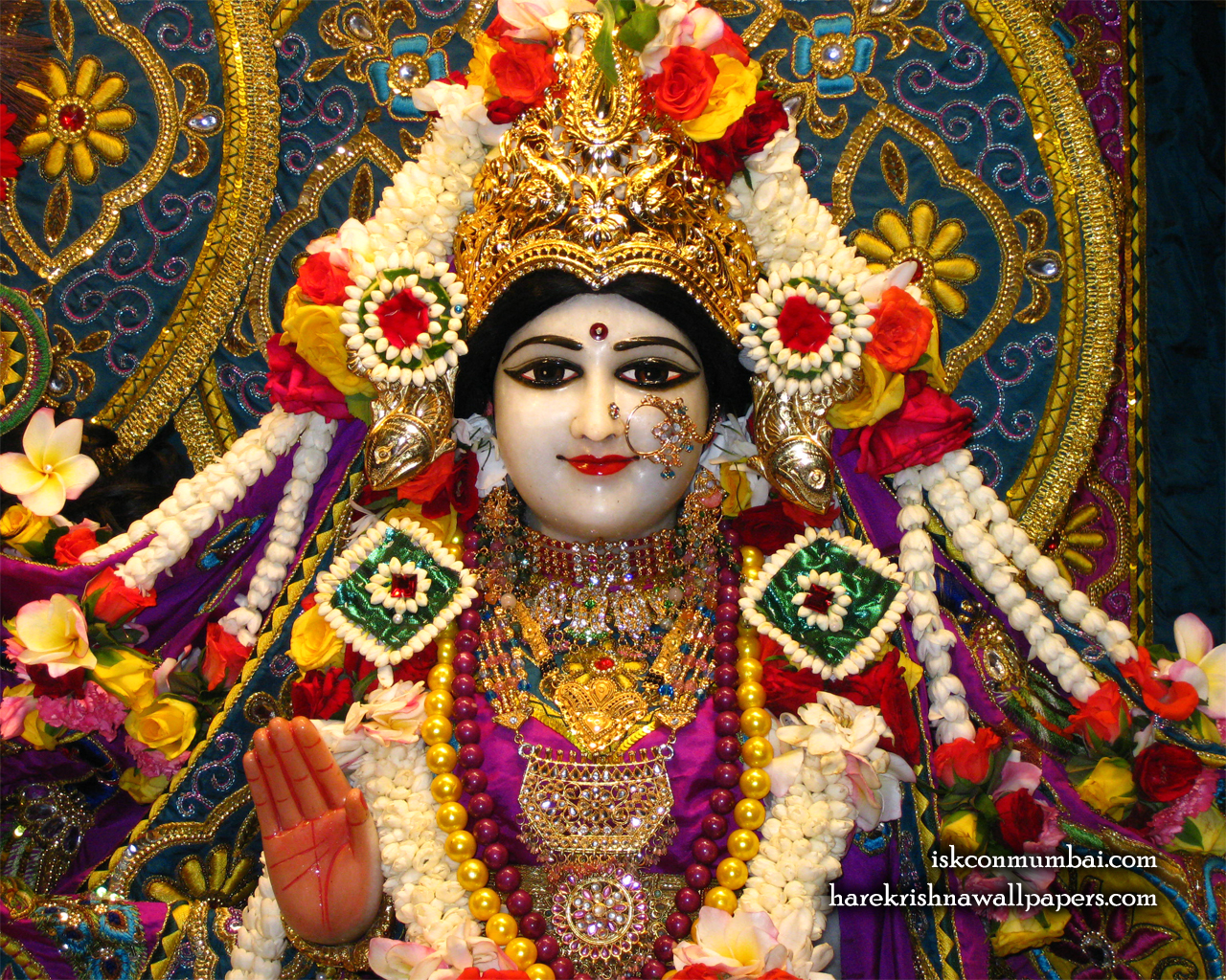Sri Radha Face Wallpaper (006) Size 1280x1024 Download