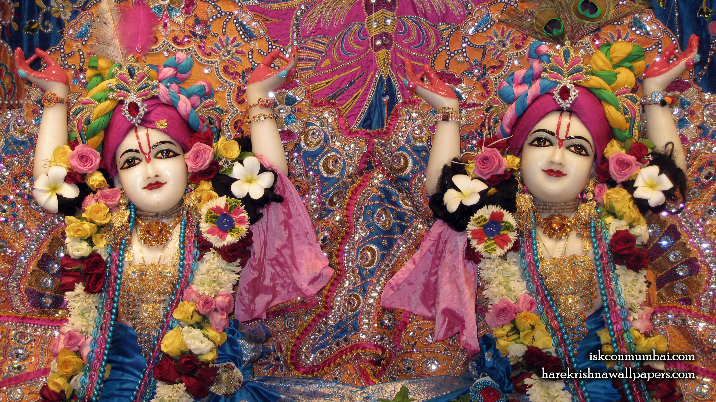 Sri Sri Gaura Nitai Close up Wallpaper (006) Size 2400x1350 Download