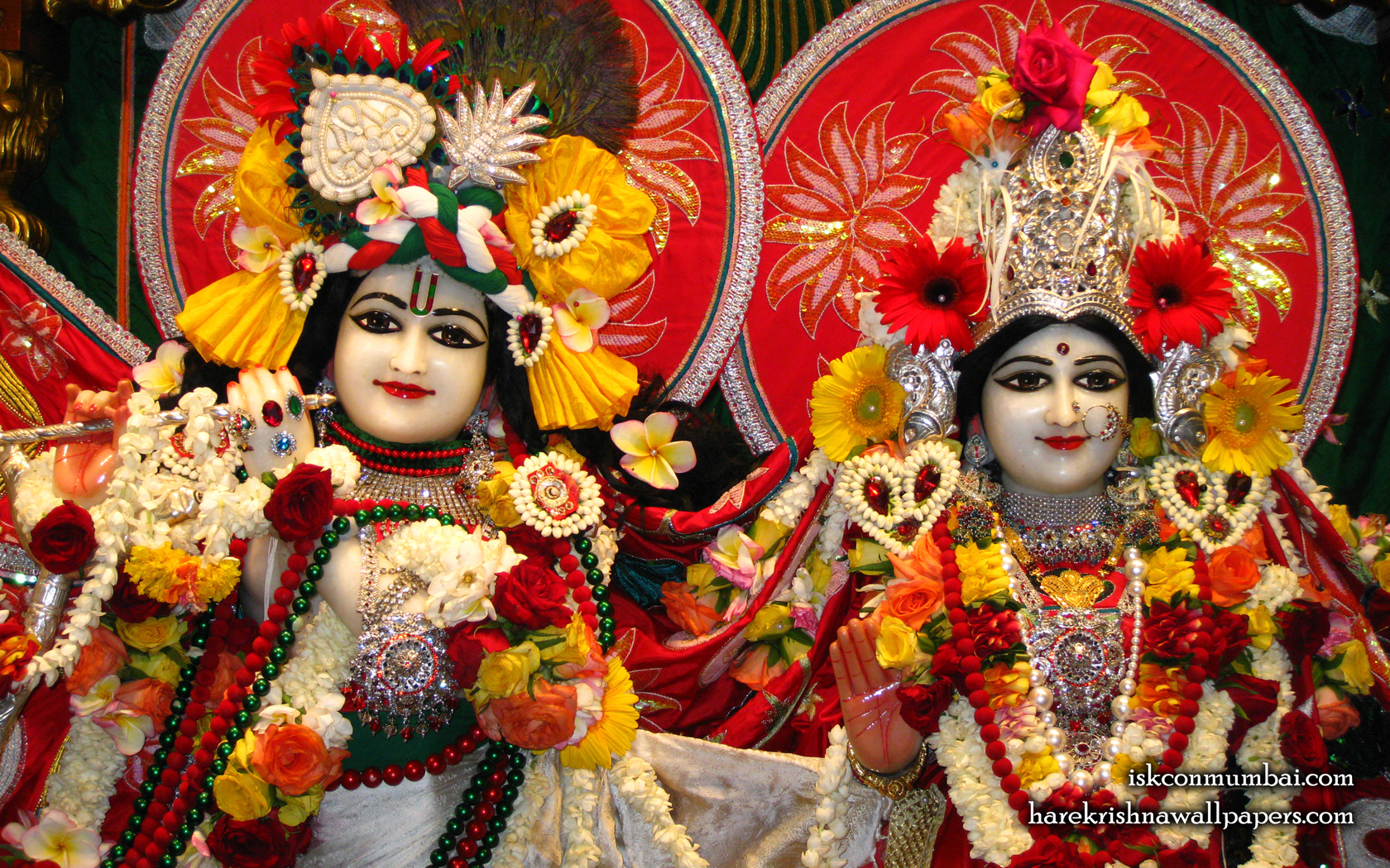 Sri Sri Radha Rasabihari Close up Wallpaper (007) Size 1680x1050 Download