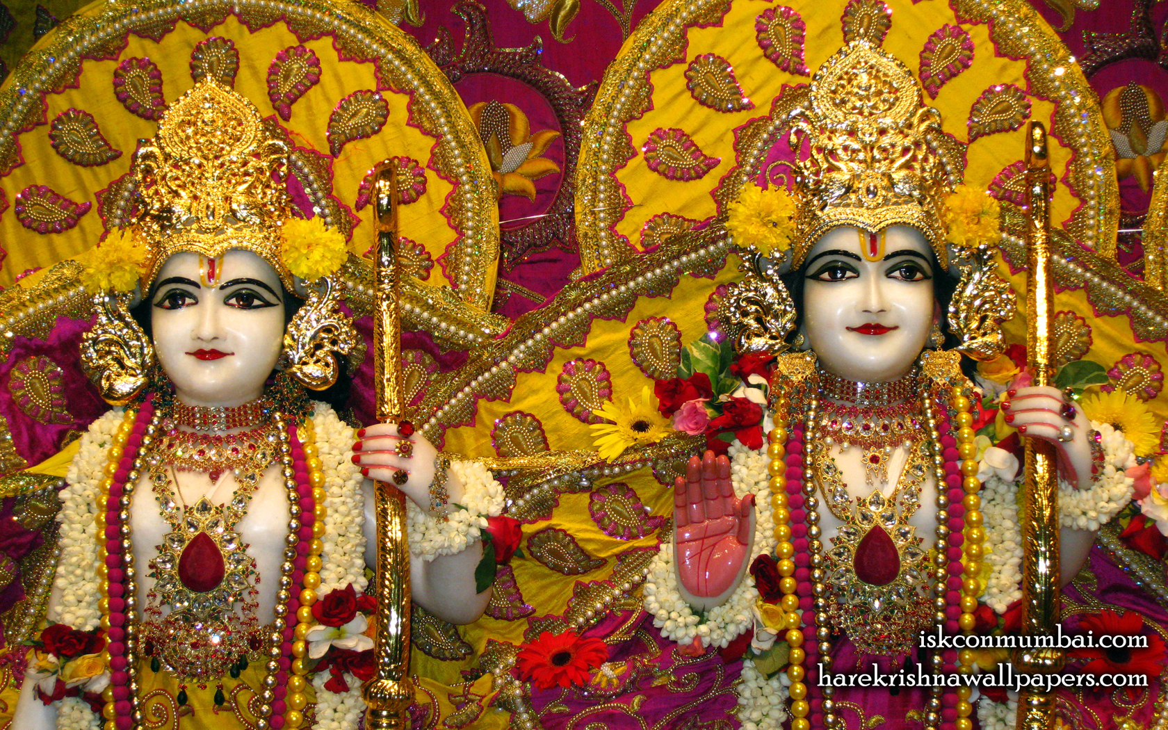 Sri Sri Rama Laxman Close up Wallpaper (007) Size 1680x1050 Download