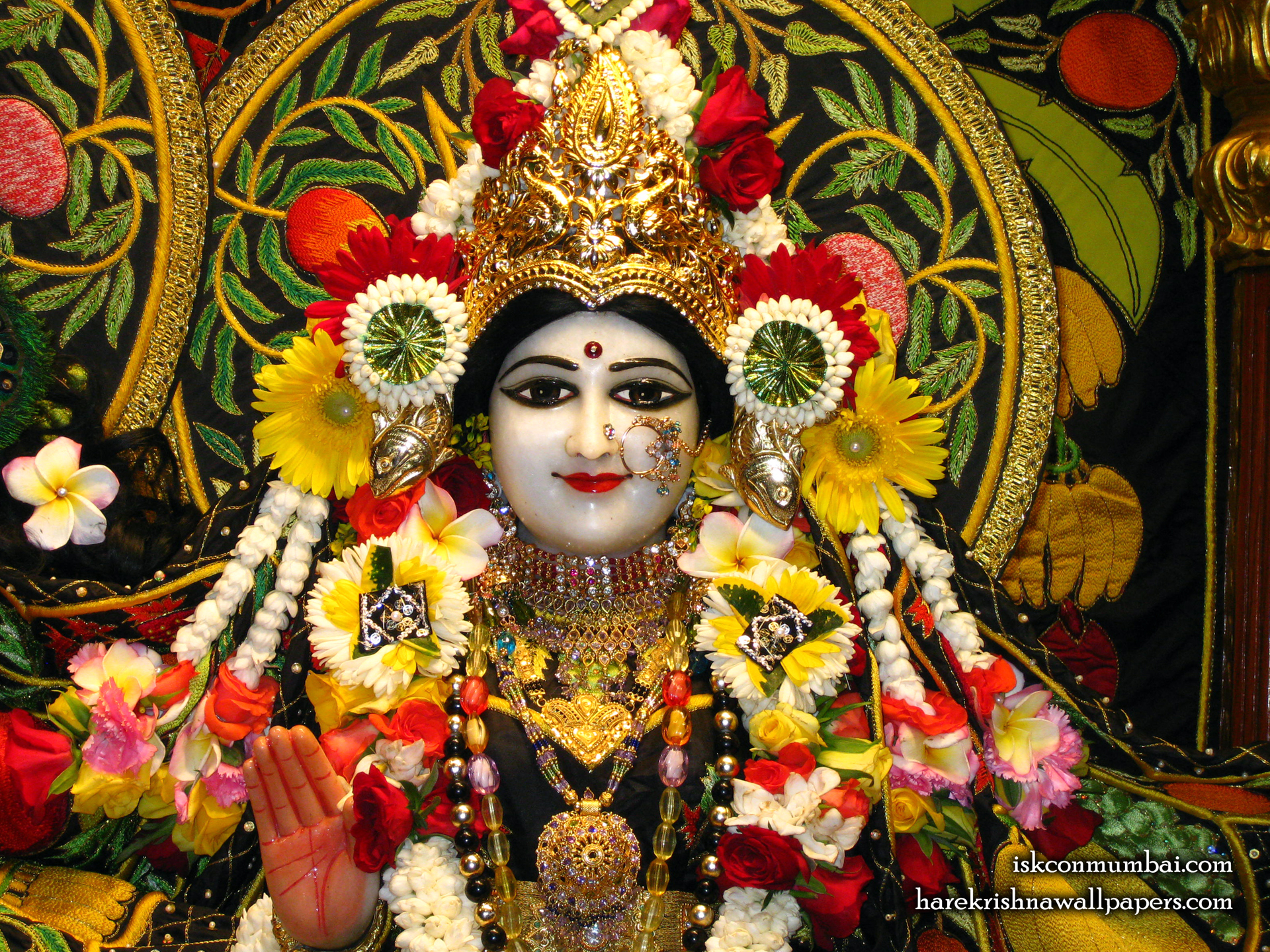 Sri Radha Face Wallpaper (008) Size 1920x1440 Download
