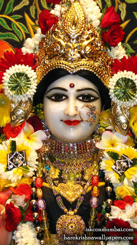 Sri Radha Face Wallpaper (008) Size 450x800 Download