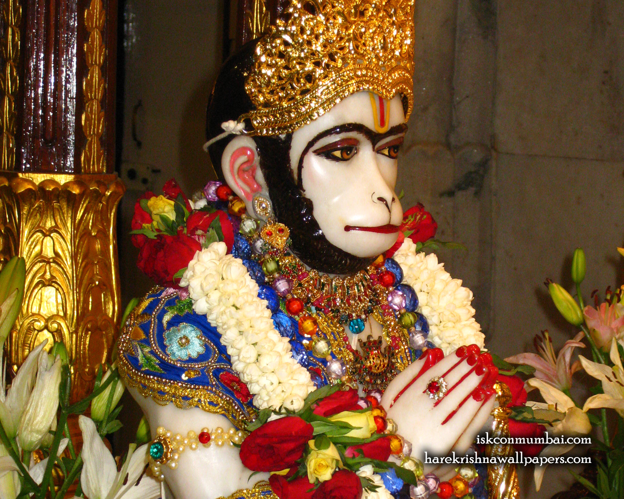 Sri Hanuman Face Wallpaper (009) Size 1280x1024 Download