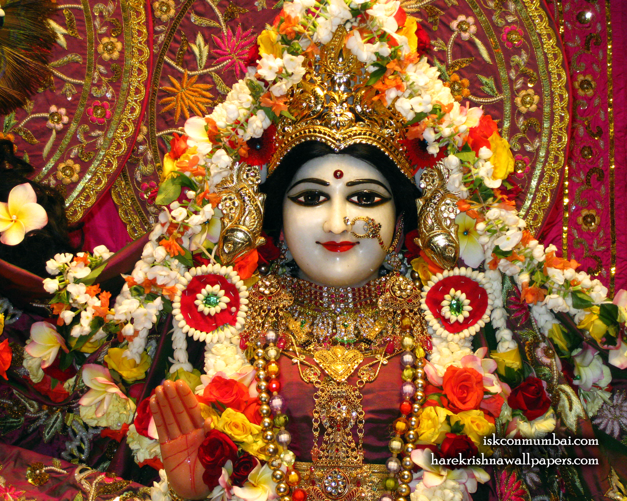 Sri Radha Face Wallpaper (009) Size 1280x1024 Download