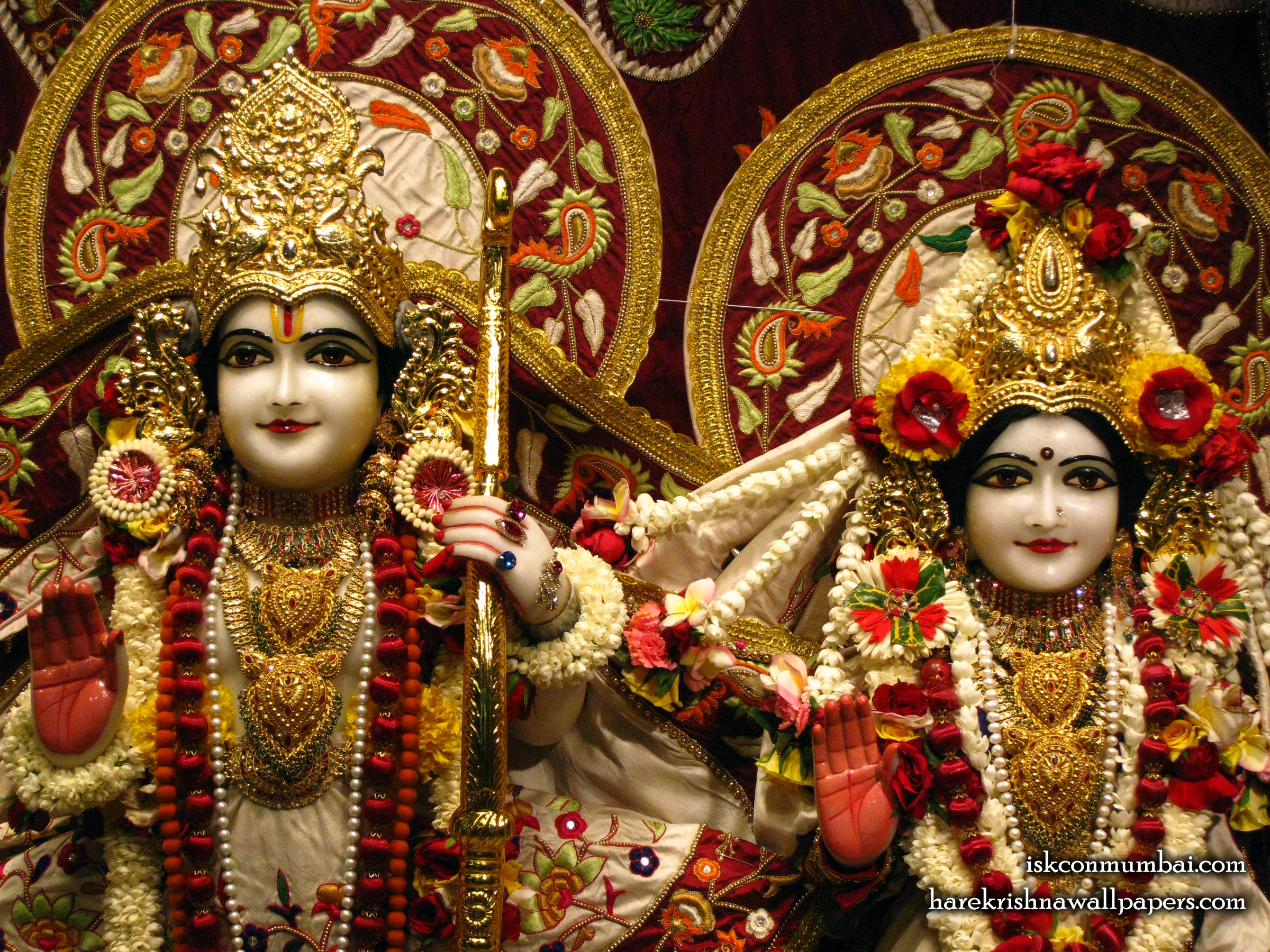 Sri Sri Sita Rama Close up Wallpaper (009) Size 2400x1800 Download