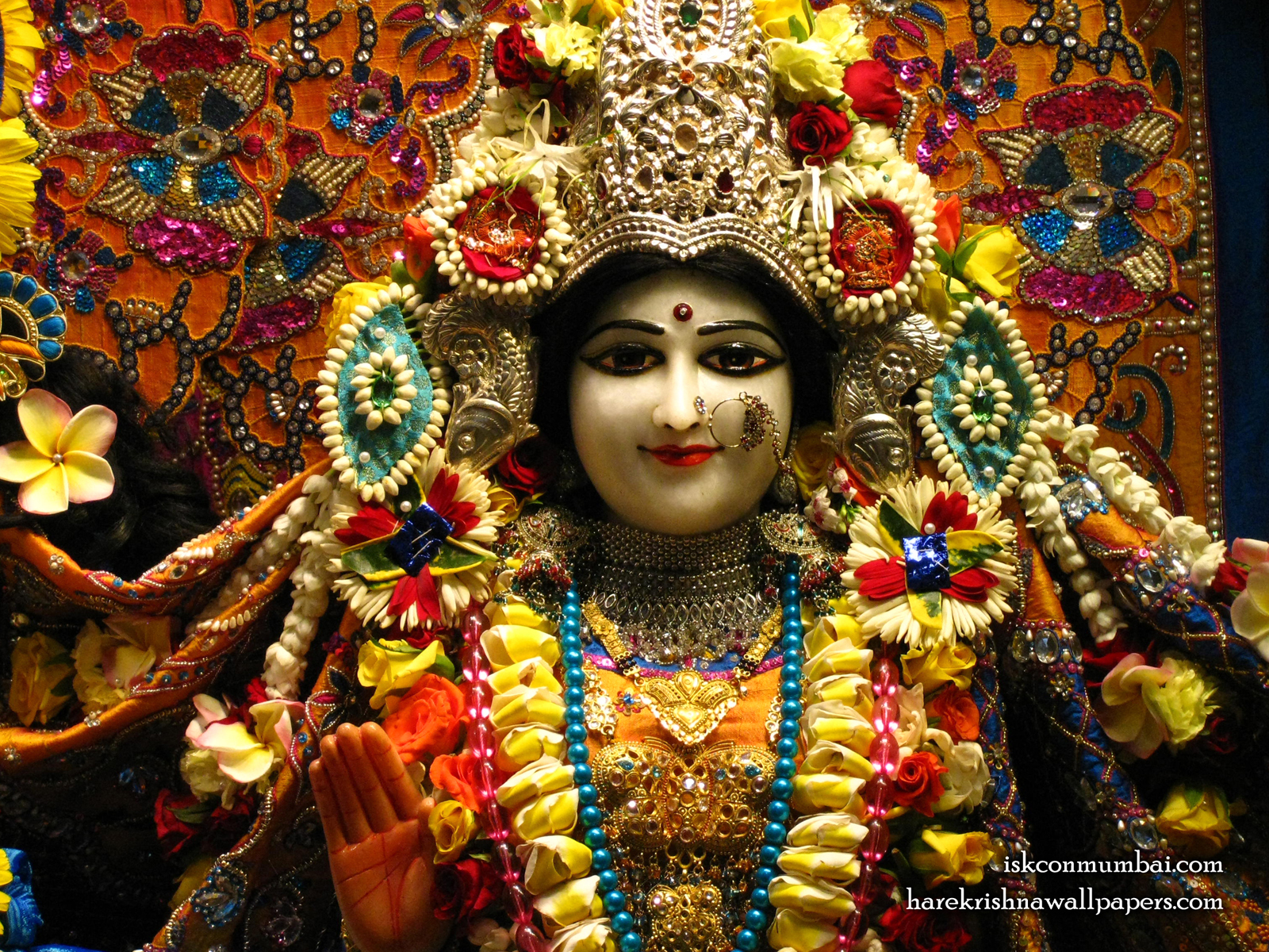 Sri Radha Face Wallpaper (010) Size1600x1200 Download