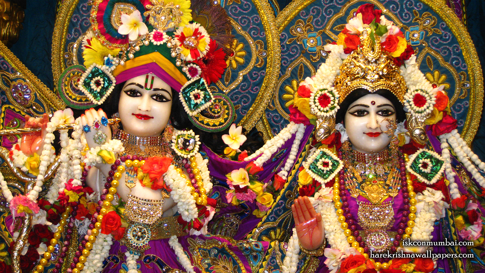 Sri Sri Radha Rasabihari Close up Wallpaper (010) Size 1600x900 Download