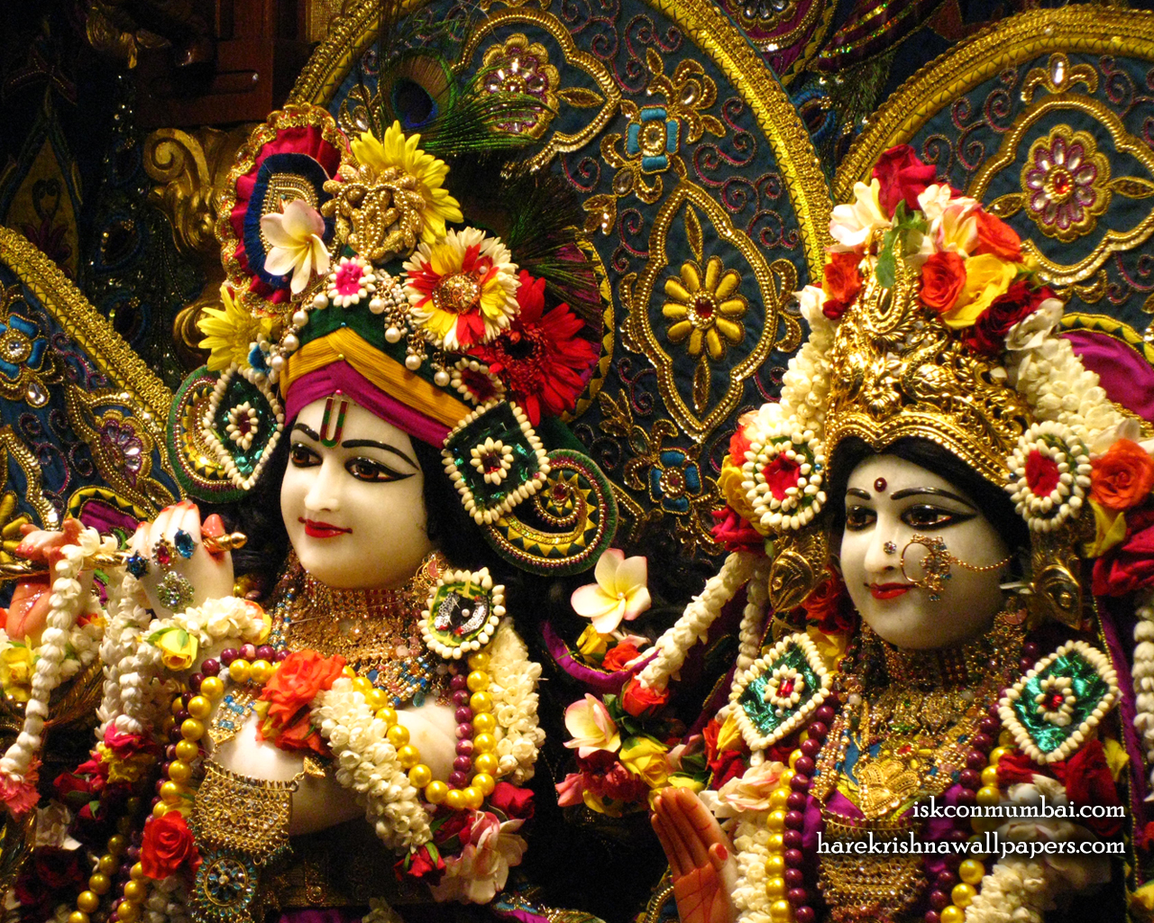 Sri Sri Radha Rasabihari Close up Wallpaper (016) Size 1280x1024 Download