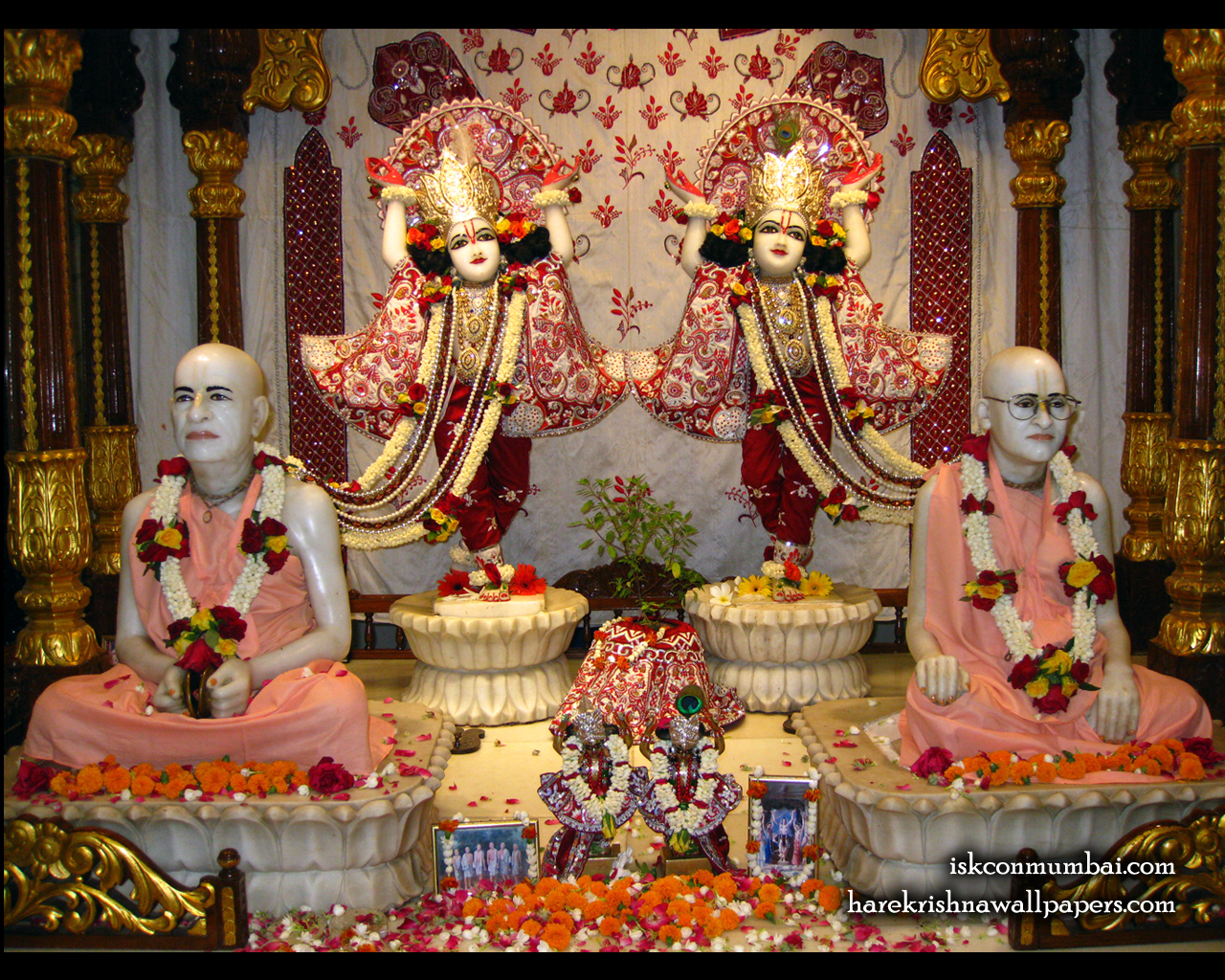 Sri Sri Gaura Nitai With Acharyas Wallpaper (020) Size 1280x1024 Download