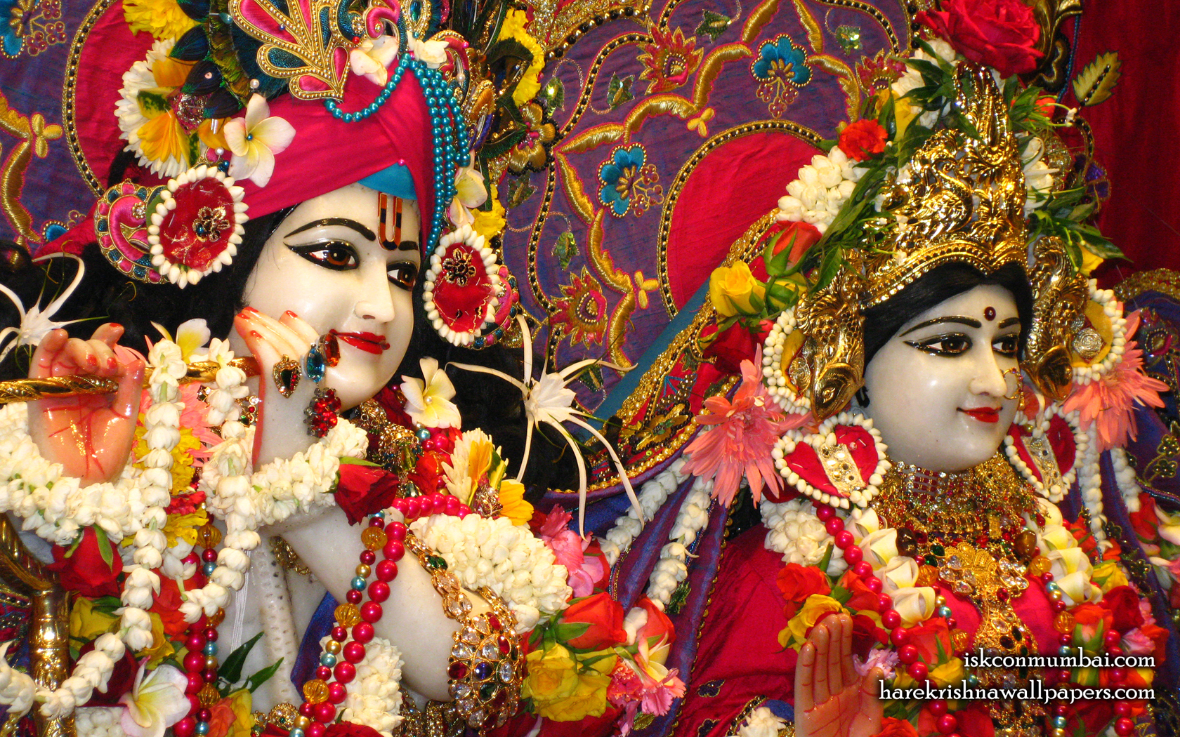 Sri Sri Radha Rasabihari Close up Wallpaper (023) Size 1680x1050 Download