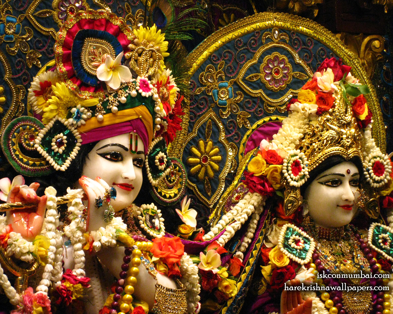 Sri Sri Radha Rasabihari Close up Wallpaper (027) Size 1280x1024 Download