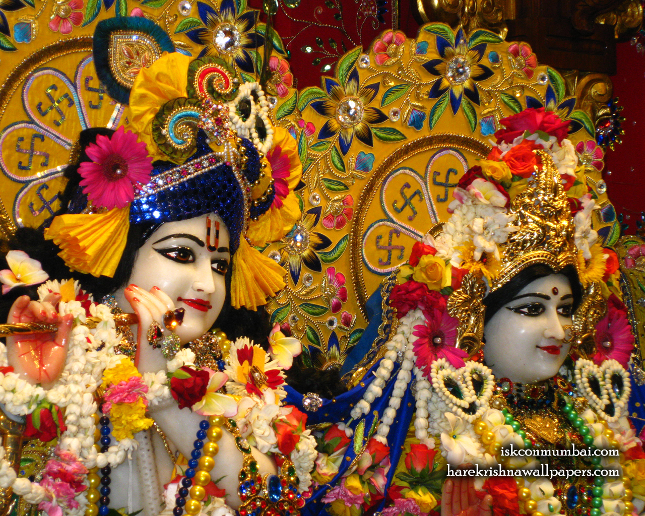 Sri Sri Radha Rasabihari Close up Wallpaper (029) Size 1280x1024 Download