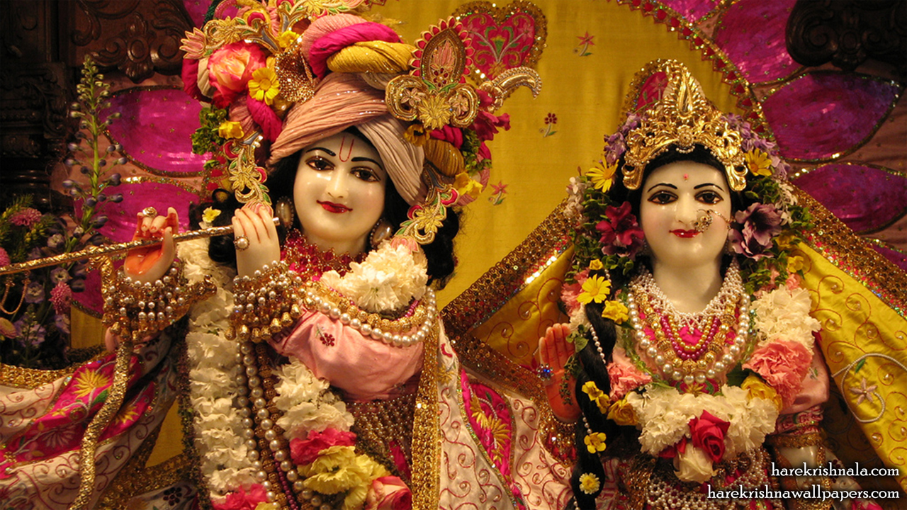 Sri Sri Rukmini Dwarkadhish Close up Wallpaper (005) Size 1280x720 Download