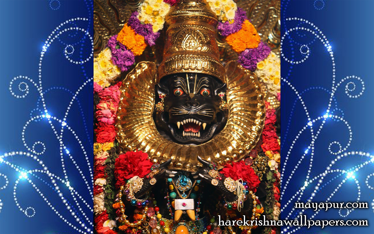 Sri Narasimha Deva Close up Wallpaper (001) Size 1280x800 Download