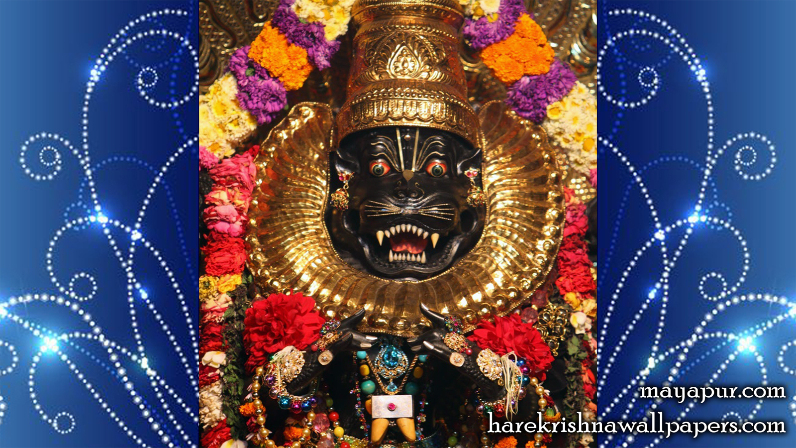 Sri Narasimha Deva Close up Wallpaper (001) Size 1600x900 Download