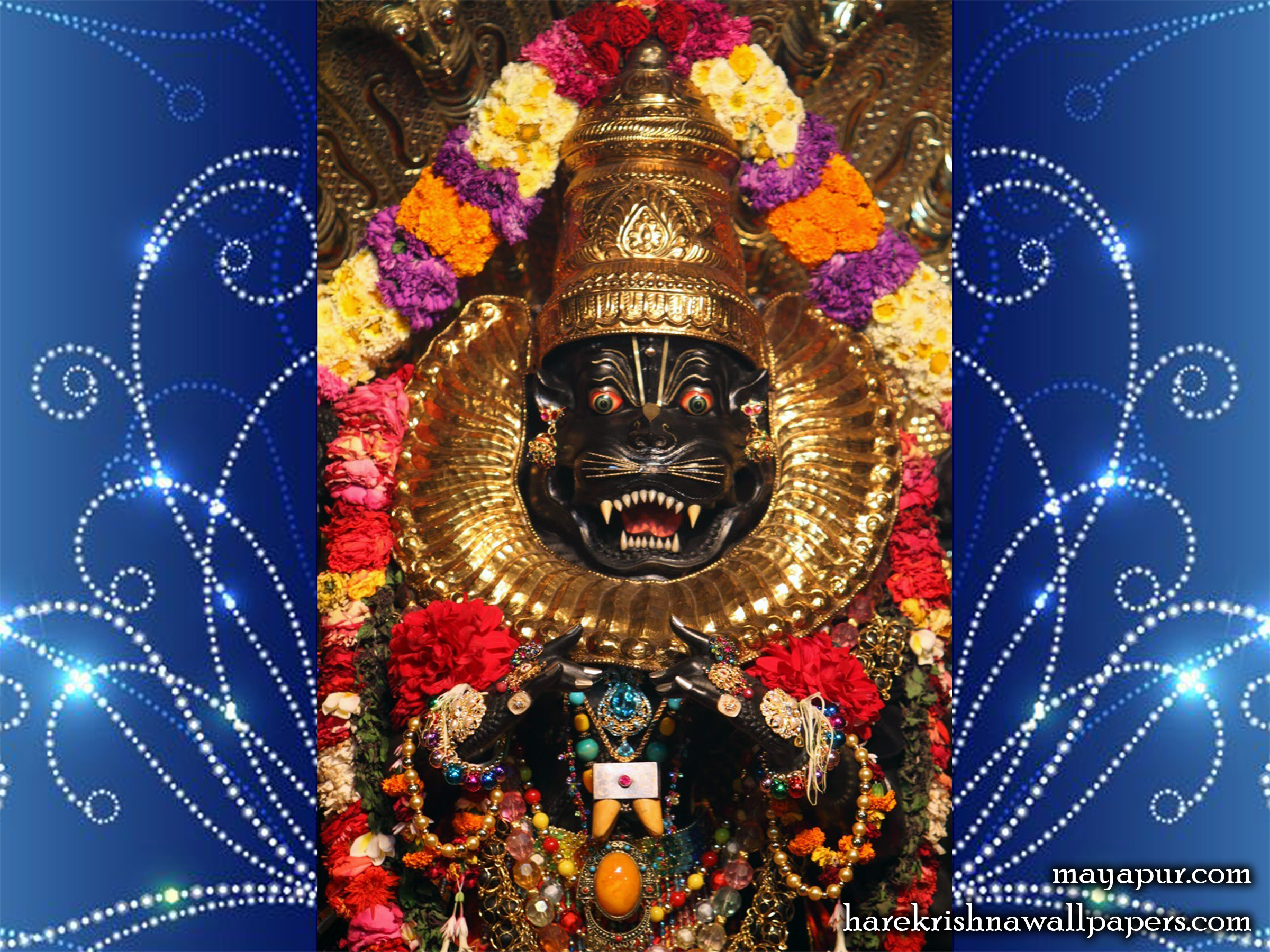 Sri Narasimha Deva Close up Wallpaper (001) Size 2400x1800 Download