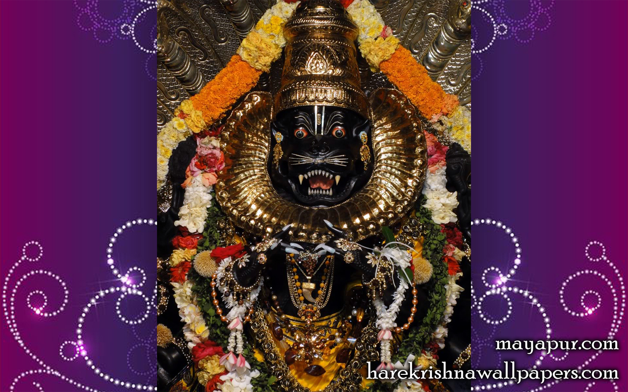 Sri Narasimha Deva Close up Wallpaper (002) Size 1280x800 Download