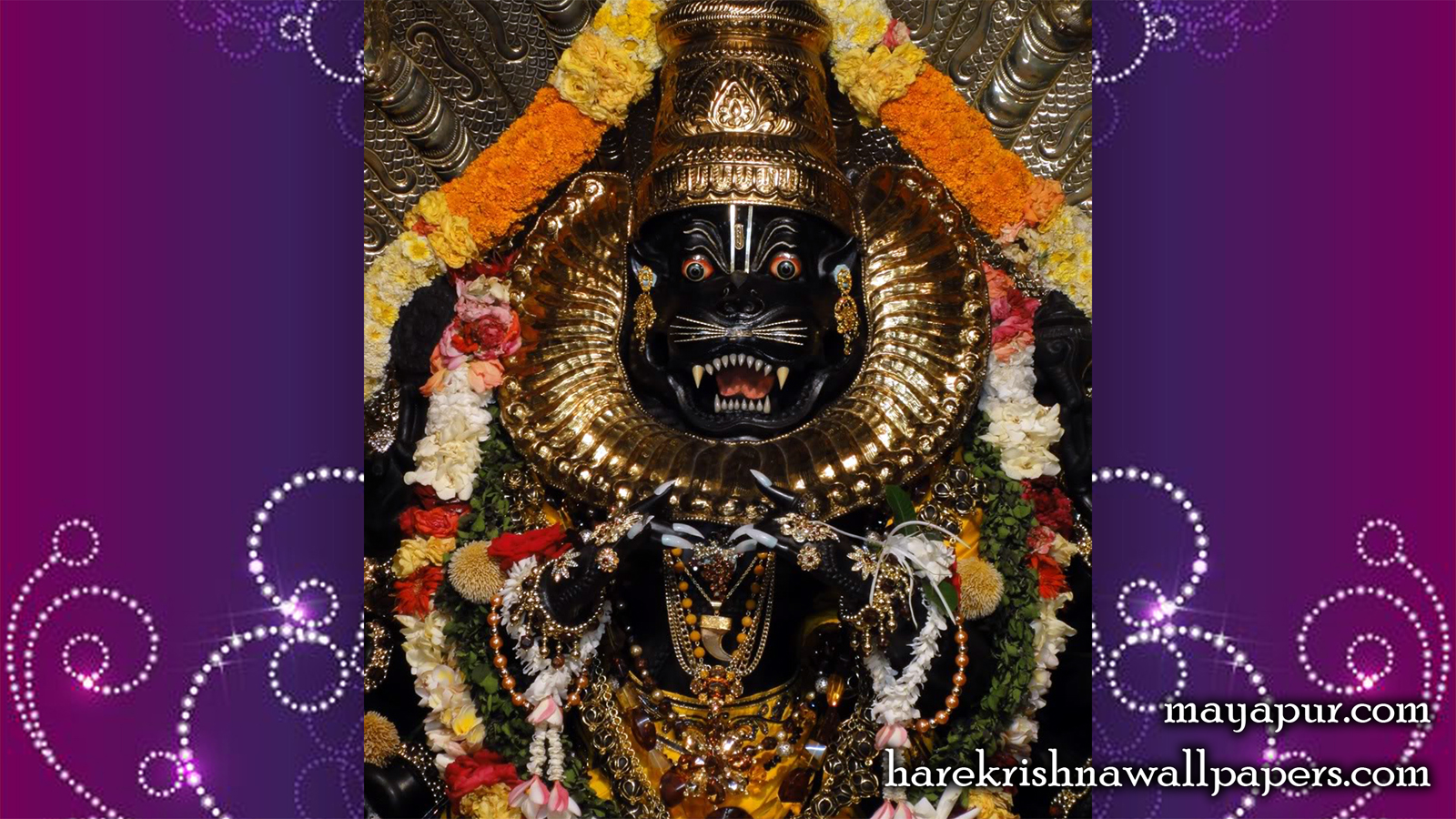 Sri Narasimha Deva Close up Wallpaper (002) Size 1600x900 Download